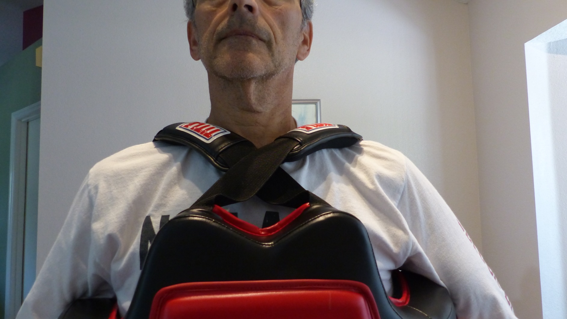TITLE Boxing Classic Command Body Protector 2.0, Black/Red - Boxing Body Pad, Boxing Equipment customer photo 2