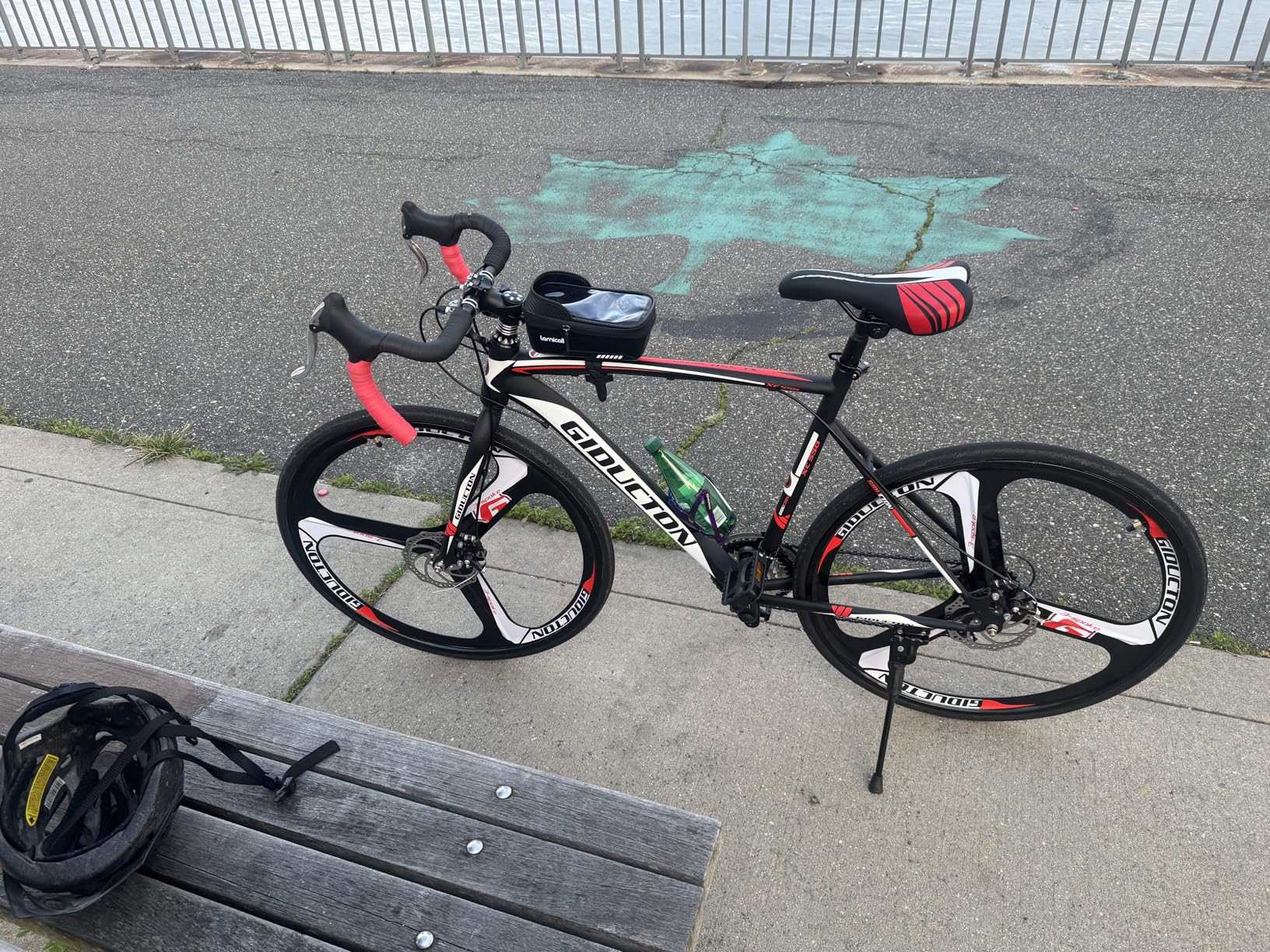 EUROBIKE Road Bike,21 Speed Bicycle with Disc Brake,700C Wheels Road Bikes for Men or Women,49cm/54cm Frame for Adult Cycling Bicycle customer photo 1