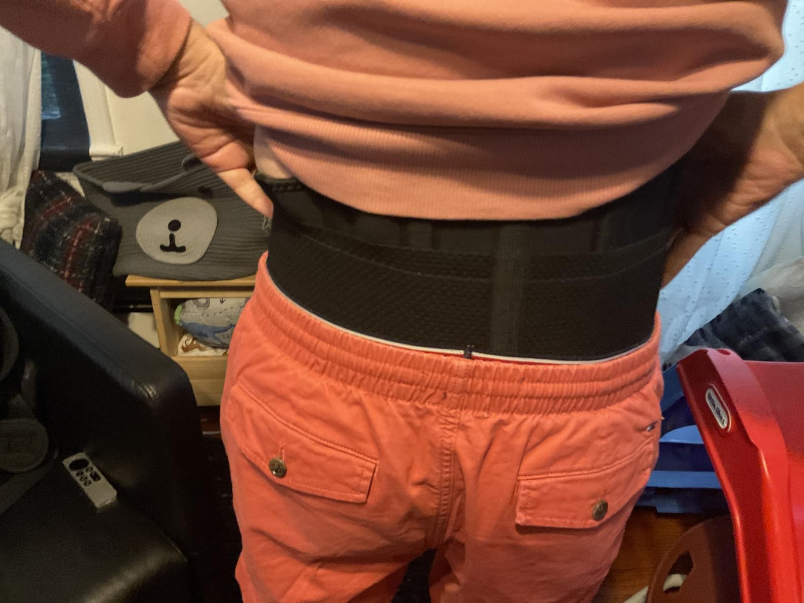 FEATOL Back Brace for Lower Back Pain, Back Support Belt for Women and Men, Breathable Lower Back Brace with Lumbar Pad, Lower Back Pain Relief for Herniated Disc, Sciatica, Scoliosis plus size customer photo 2