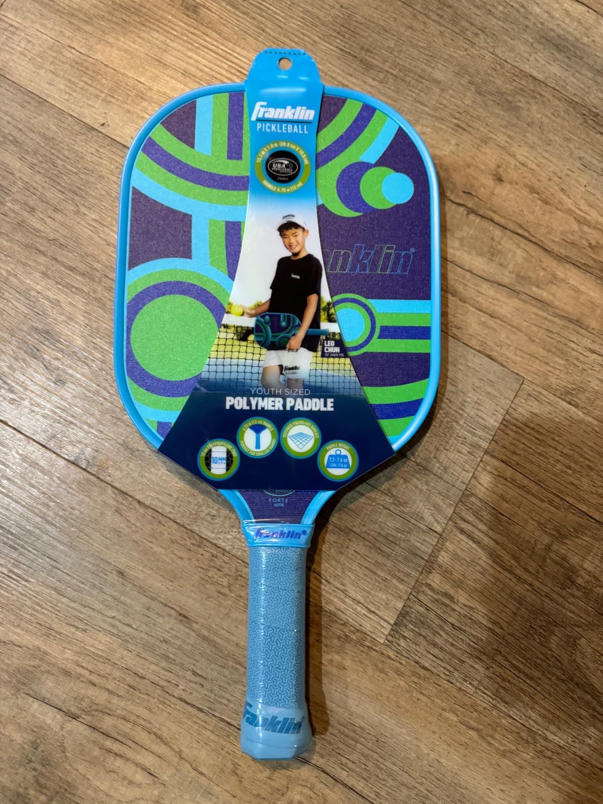 Franklin Sports Kids Pickleball Paddle - Junior Paddle Series Paddle for Youth Pickleball Players - Kids Junior Pickleball Paddles - 10mm Polypropylene Core customer photo 1
