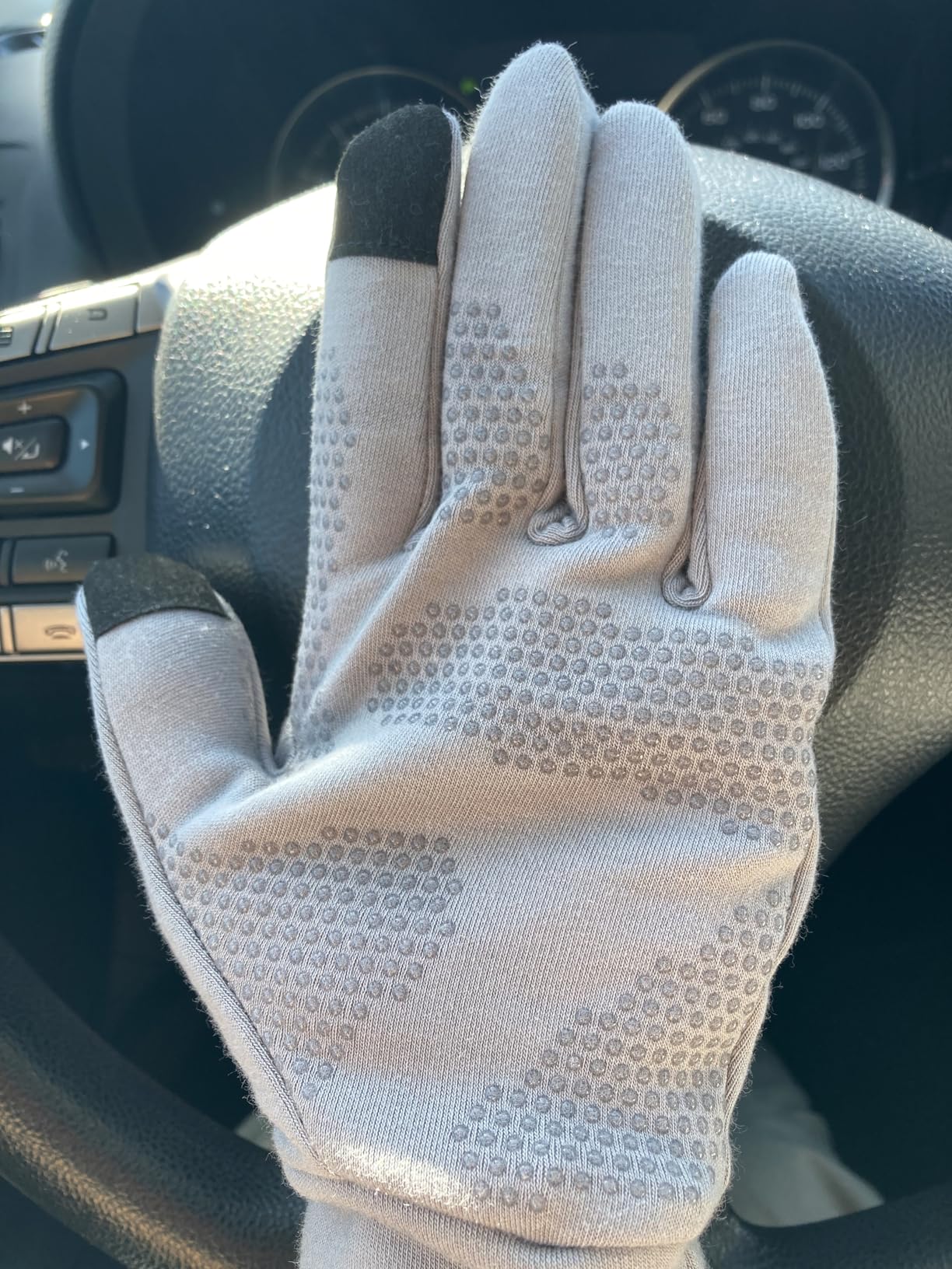 Lightweight Running Gloves, Touch Screen Anti-Slip Warm Gloves Liners for Cycling Biking Sporting Driving for Men Women customer photo 2