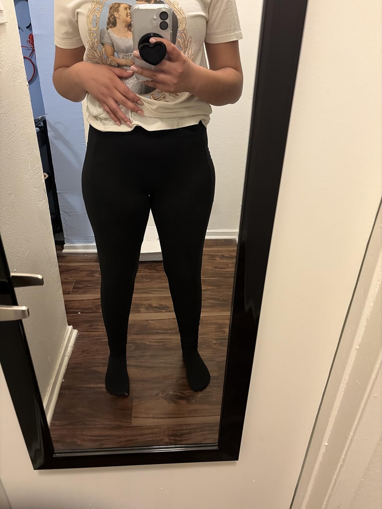CAMPSNAIL 4 Pack Leggings for Women - High Waisted Tummy Control Yoga Pants for Workout Gym Black Leggings Plus Size customer photo 1