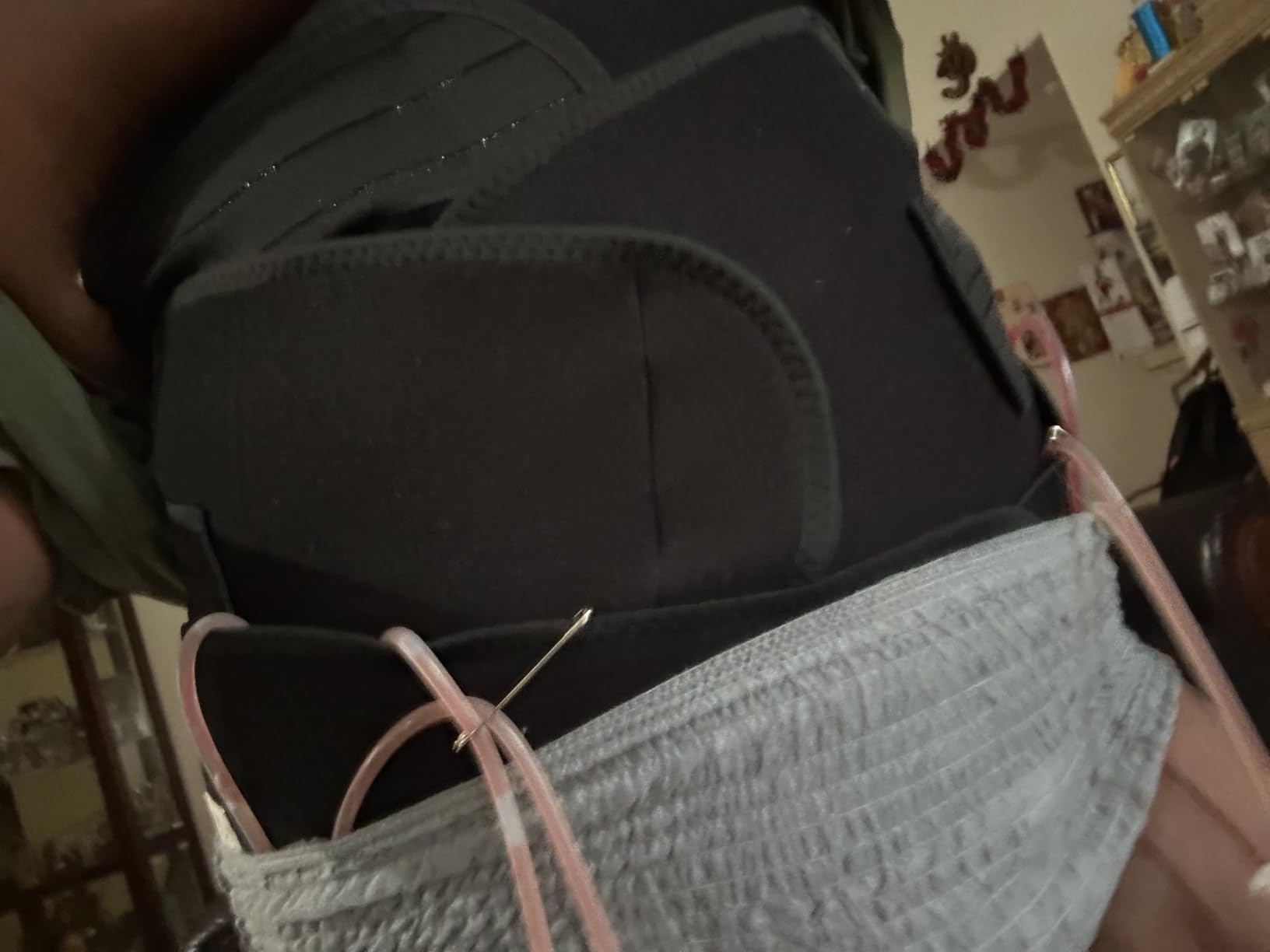 3 in 1 Postpartum Belly Support Recovery Wrap - Postpartum Belly Band, After Birth Brace, Slimming Girdles, Body Shaper Waist Shapewear, Post Surgery Pregnancy Belly Support Band (Midnight Black, M/L) customer photo 1