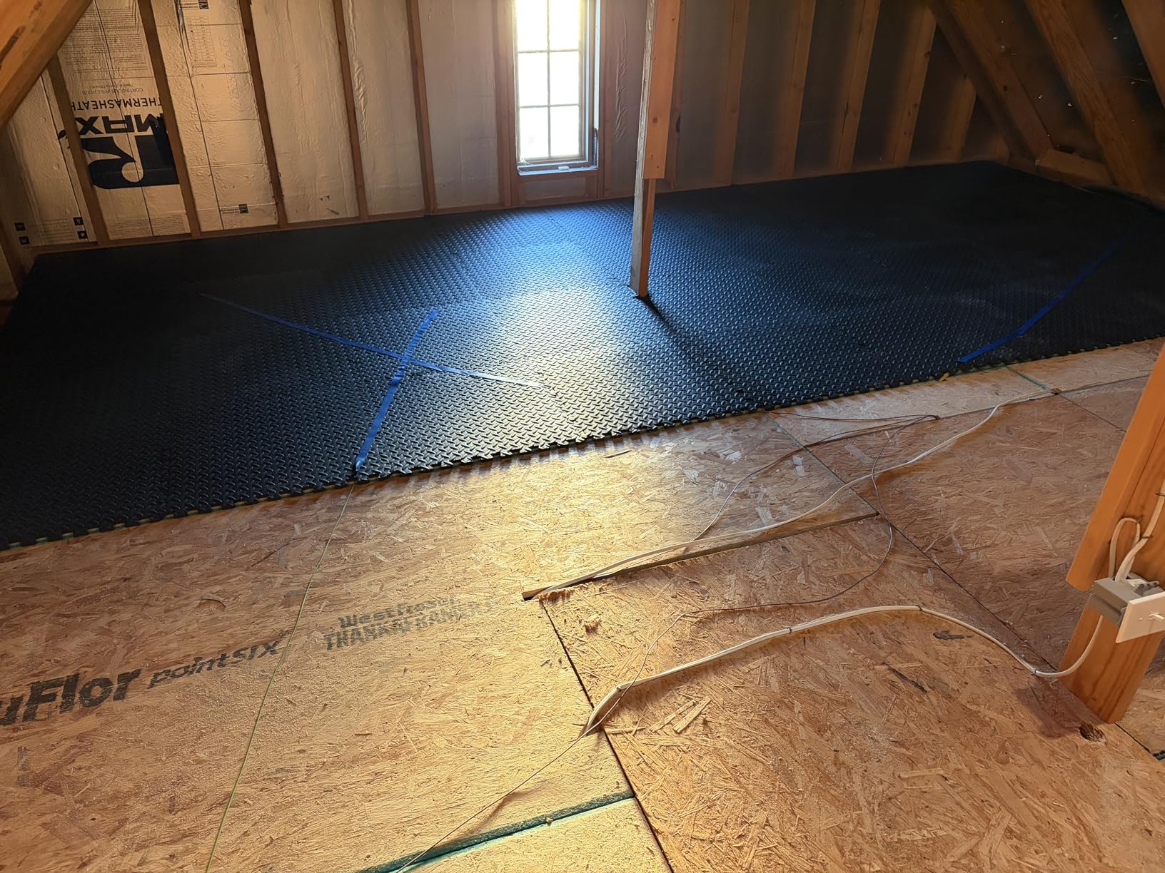 ProsourceFit Exercise Puzzle Mat ½-inch, EVA Interlocking Foam Floor Tiles for Home Gym, Workout Equipment, Kids Play Areas, Black, 48 SQ FT - 12 Tiles customer photo 1