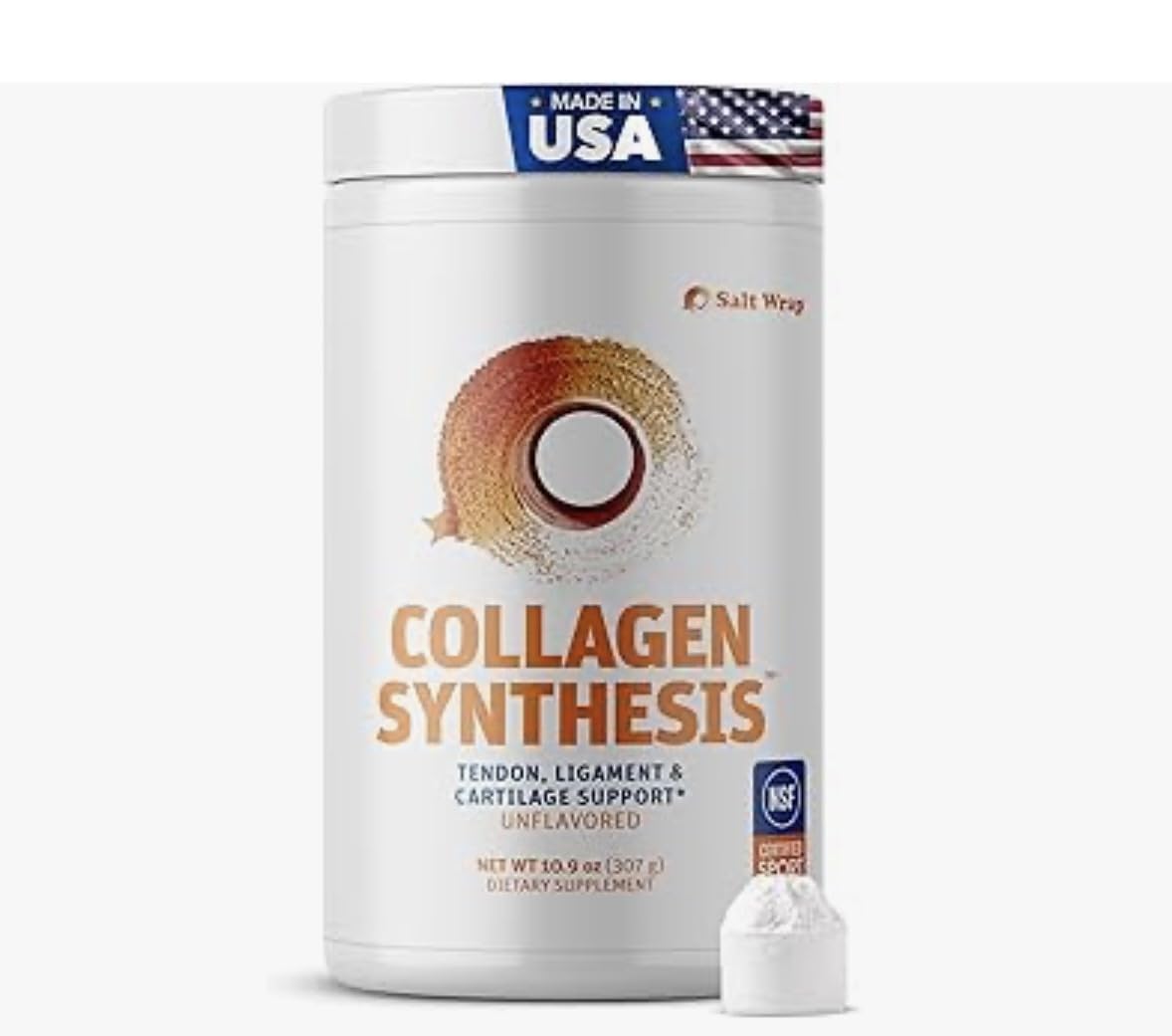SaltWrap Collagen Synthesis - Collagen Peptides for Joints with Fortigel, Tendoforte, NSF Certified for Sport customer photo 1