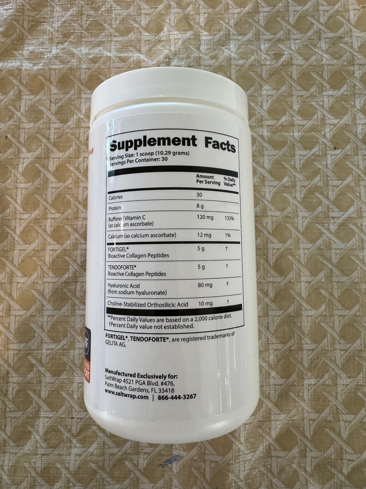 SaltWrap Collagen Synthesis - Collagen Peptides for Joints with Fortigel, Tendoforte, NSF Certified for Sport customer photo 2