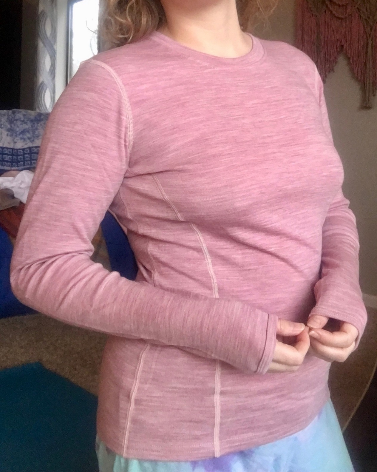 MERIWOOL Womens Base Layer 100% Merino Wool Midweight Long Sleeve Thermal Shirt customer photo 2