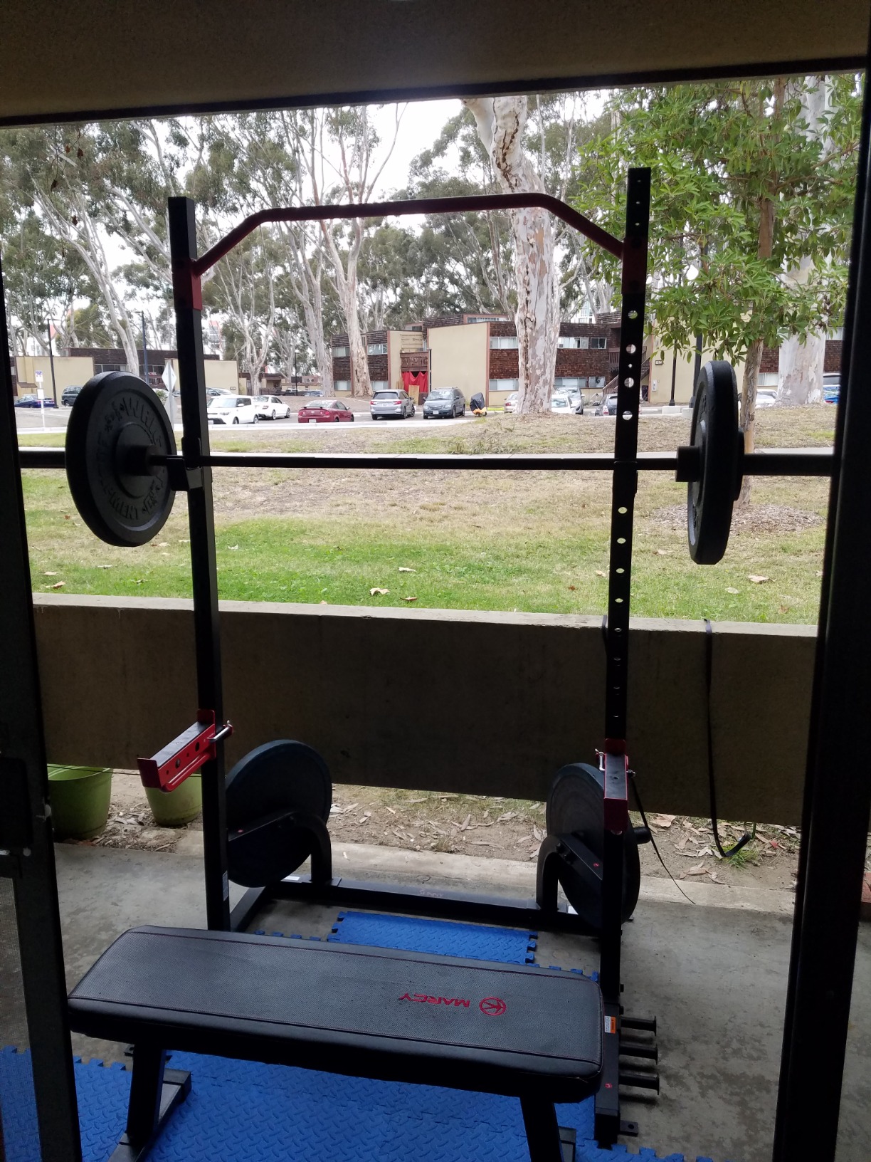 Sunny Health & Fitness Multifunctional Strength Training Home Gym - Complete Workout Equipment with Training Attachments, Optional Squat Stand, Power Rack Cage, Adjustable Incline Bench customer photo 1