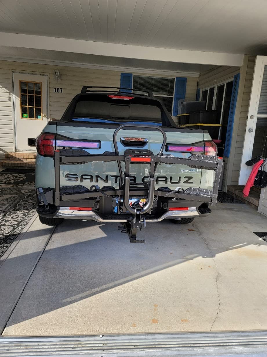 Hollywood Racks Destination 2 Hitch Bike Rack, Transports 2 Bikes up to 35 lbs Each - Lightweight Platform Style Bike Carrier for Car, SUV, or Truck - Secure, Foldable Bicycle Car Racks customer photo 2