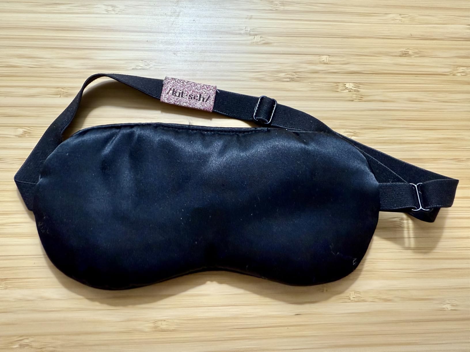 Kitsch Weighted Satin Sleep Mask - Weighted Eye Masks for Sleep and Travel - Lavender Ultra-Soft Sleeping Eye Mask for Women and Men - Light Blocking, Adjustable Strap, (4.1oz/116g) customer photo 1