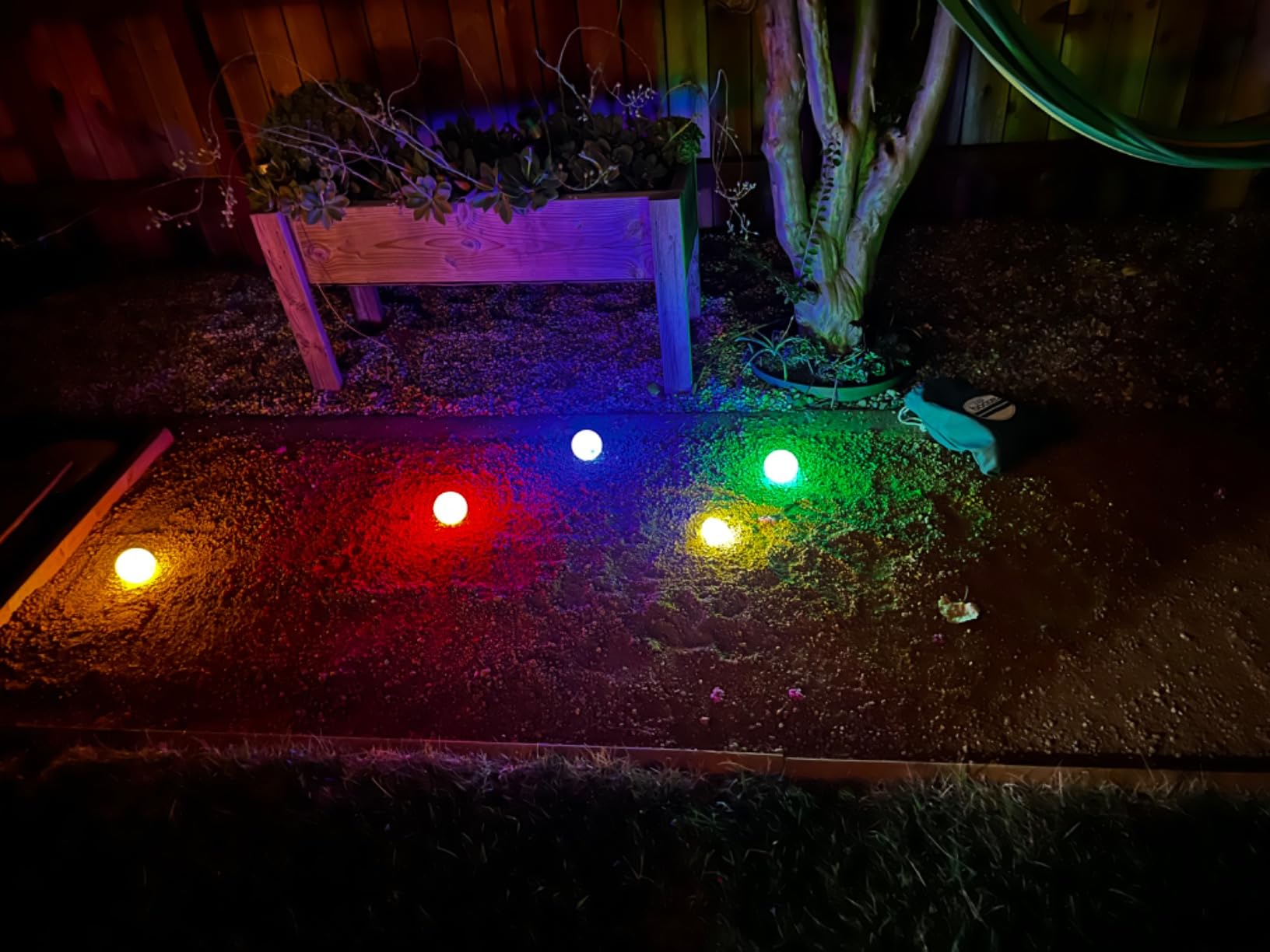 GoSports LED Bocce Ball Game Set - Includes 8 Light Up Bocce Balls, Pallino, Case and Measuring Rope - Choose 85 mm or 100 mm customer photo 2