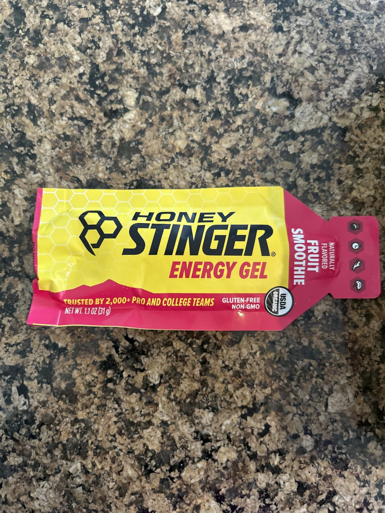 Honey Stinger Organic Fruit Smoothie Energy Gel, Gluten Free & Caffeine Free, for Exercise, Running and Performance, Sports Nutrition for Home & Gym, Pre and Mid Workout, 12 Pack, 13.2 Ounce customer photo 1