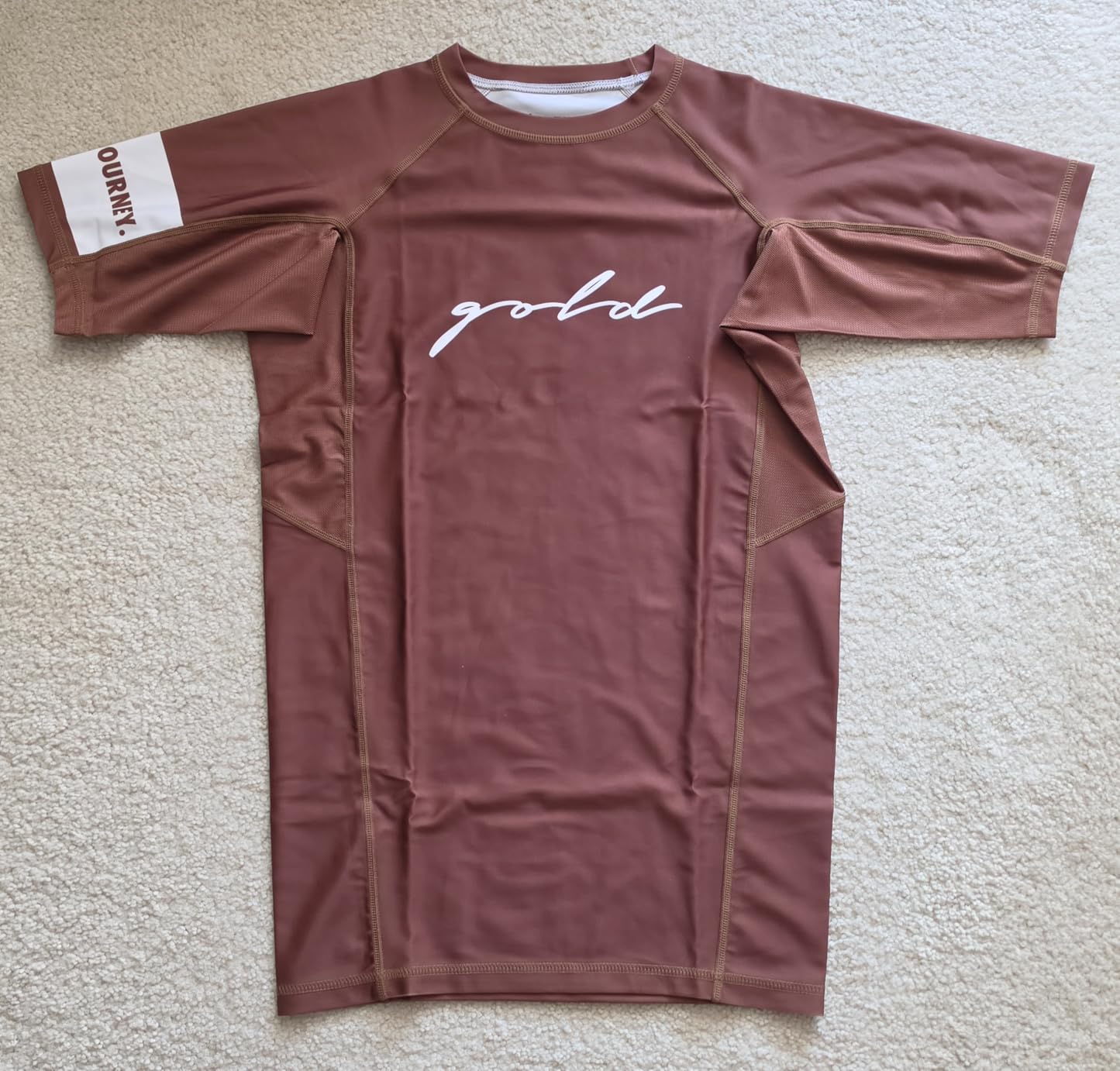 Gold BJJ Foundation Rash Guard - Ranked No-Gi and Gi Jiu Jitsu Rashguard customer photo 1