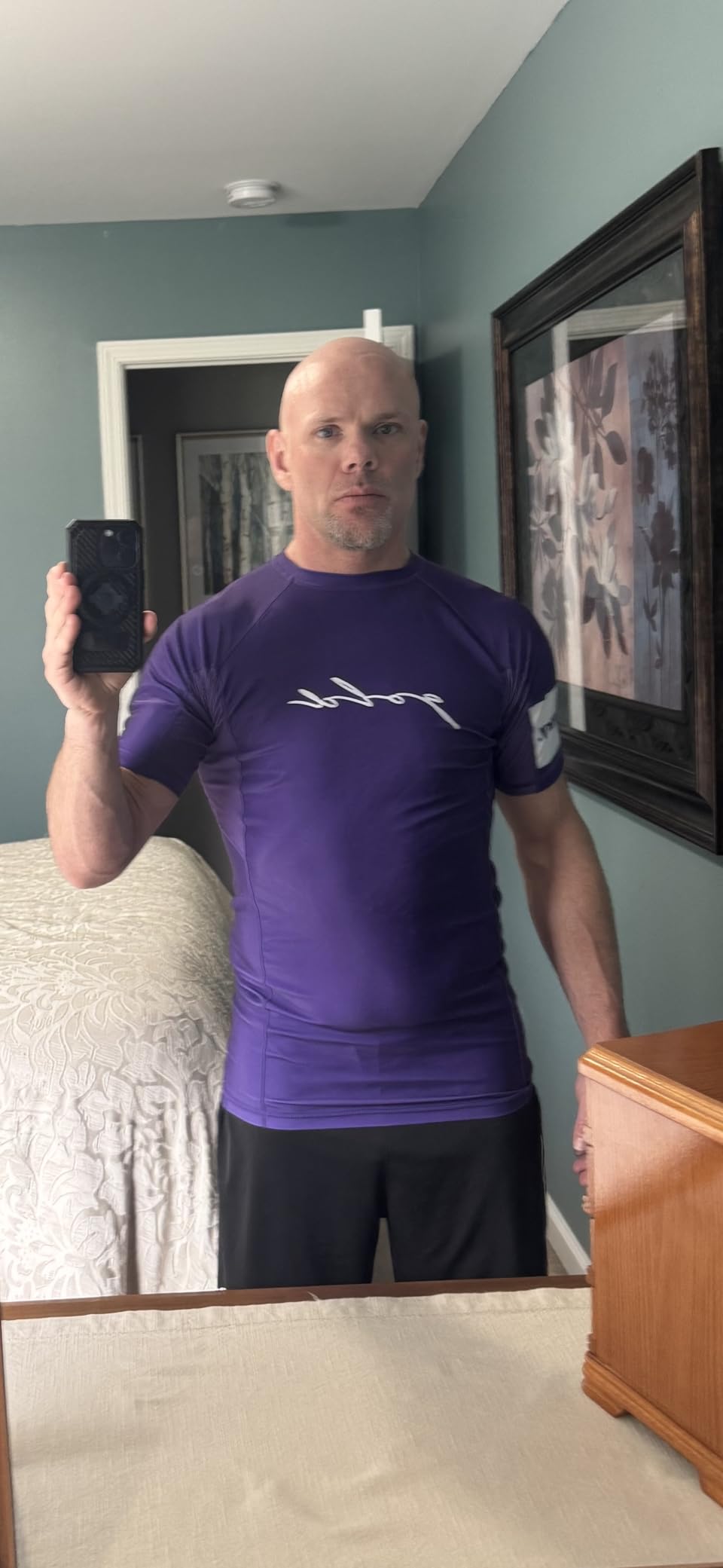 Gold BJJ Foundation Rash Guard - Ranked No-Gi and Gi Jiu Jitsu Rashguard customer photo 2