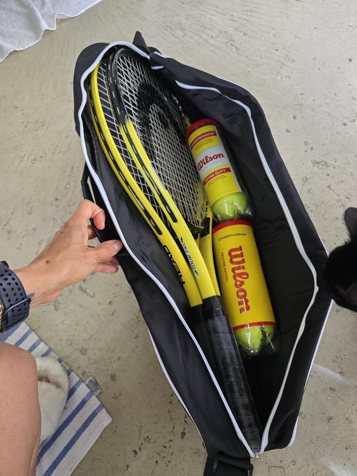 Himal 3 Racquet Tennis Bag With Protective Pad, Tennis Racket Bag for Men Women customer photo 2