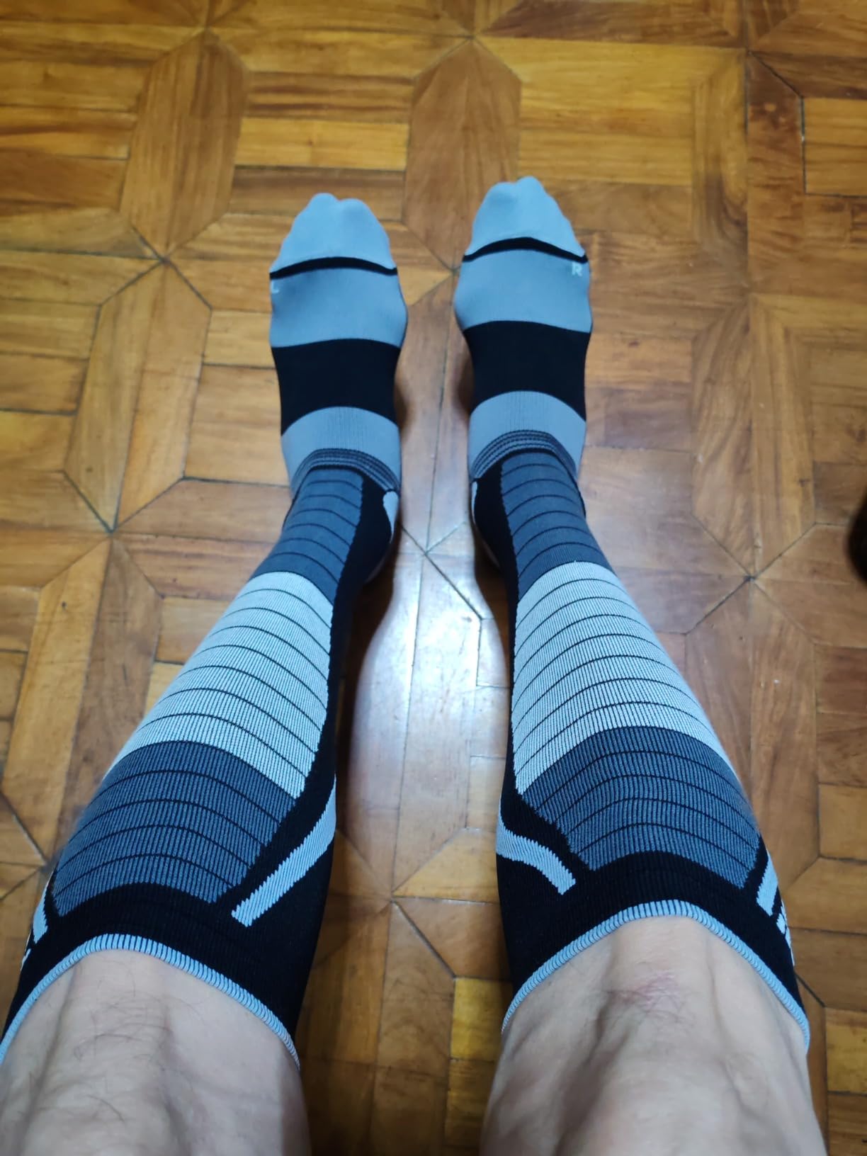 Lifting Socks - Weightlifting Shin Guards, Deadlift Protector Compression Sock for Cross Training & Weightlifting customer photo 2