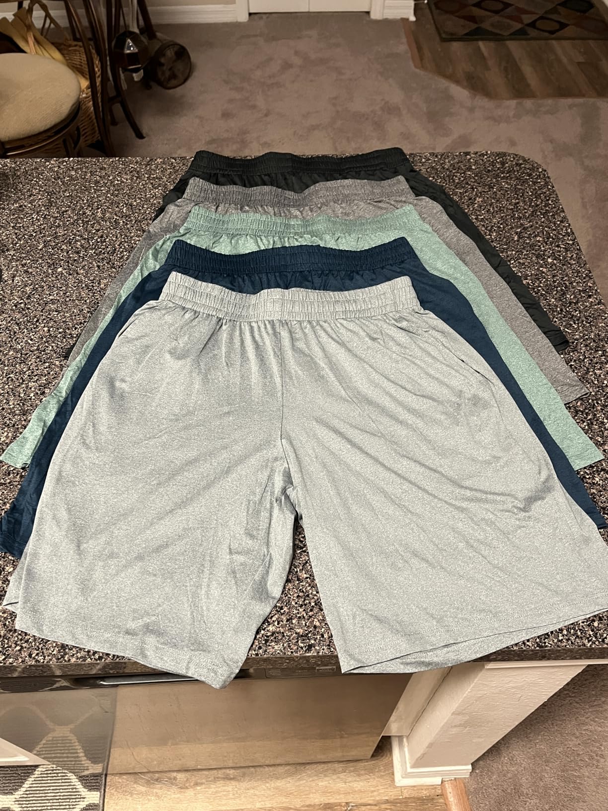 BALENNZ Athletic Shorts for Men with Pockets and Elastic Waistband Quick Dry Activewear customer photo 2