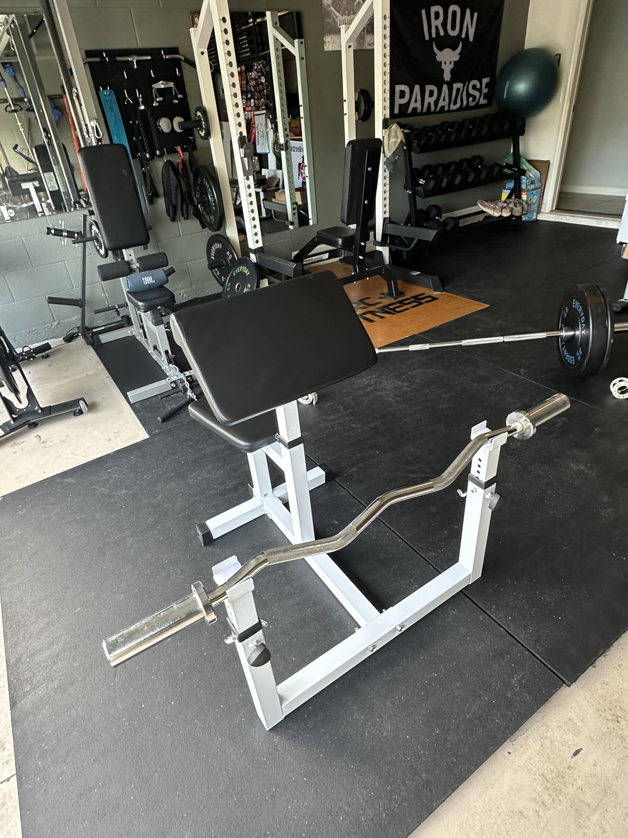 ANT MARCH Preacher Curl Weight Bench Seated Arm Isolated Barbell Dumbbell Biceps Station Home Gym Max load 450lIBS customer photo 2