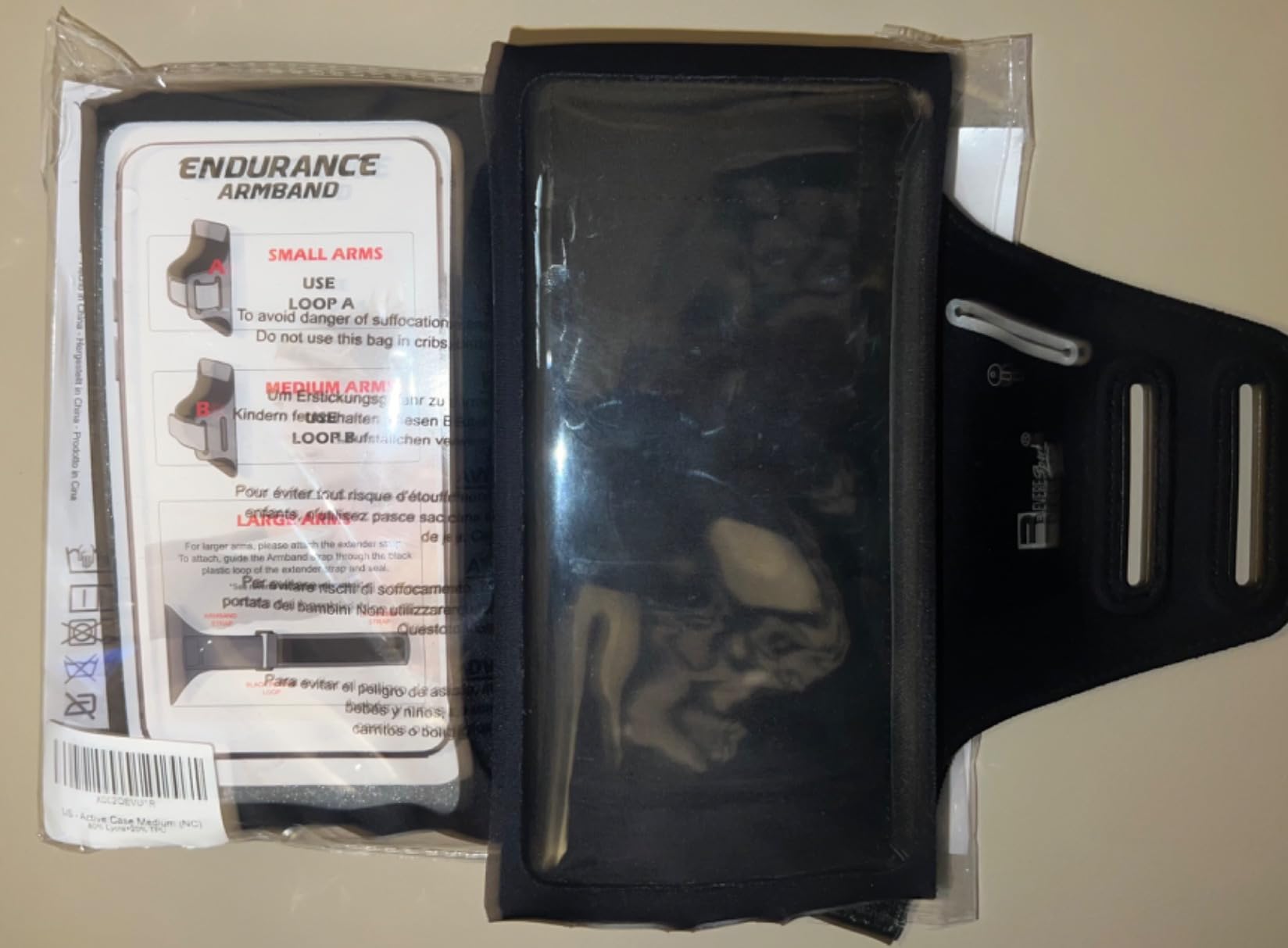 RevereSport Waterproof Running Armband for Phone with Case On (Otterbox, Lifeproof). Sports Phone Holder for iPhone 17/16/15/14/13/12/Max/Plus/Pro/AIR & Samsung S25/S24/S23/S22/S21/S20/Ultra (Large) customer photo 1