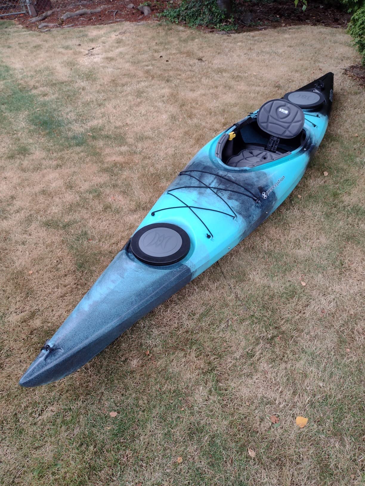 Perception Kayaks Conduit 13 | Sit Inside Kayak | Recreational Kayak with Front and Rear Storage | 13 ft customer photo 2
