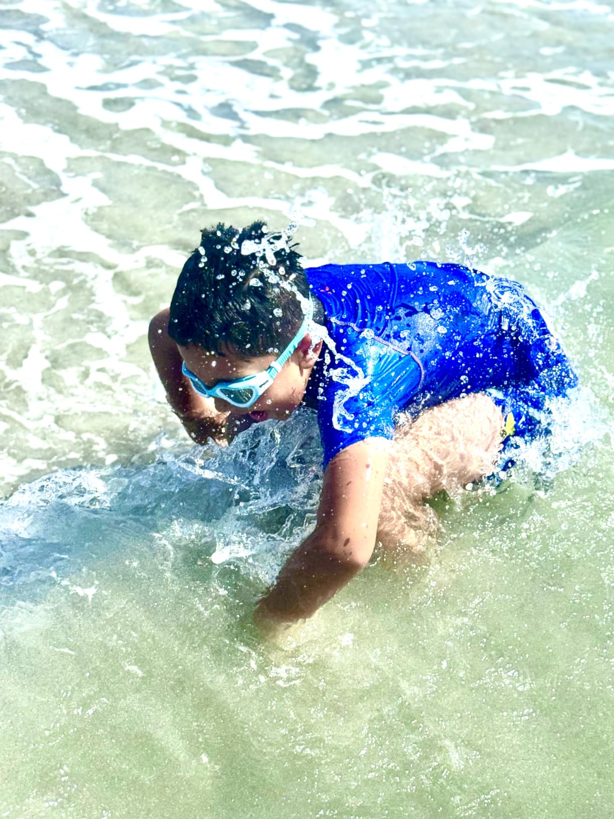 OMID Kids Swim Goggles, P2mini Polarized Swimming Goggles Comfortable for Age 6-14 customer photo 2
