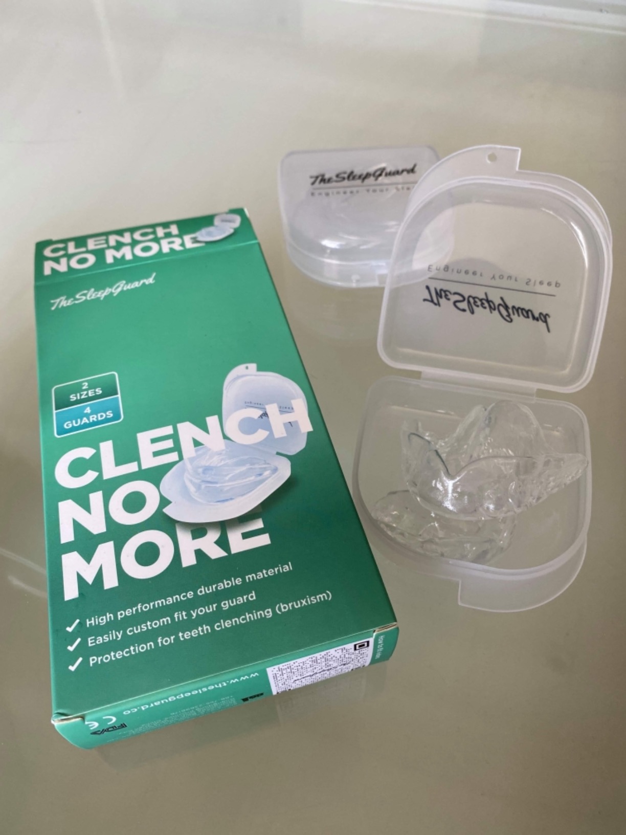 TheSleepGuard Mouth Guard for Clenching Teeth at Night [Pack of 4, Small & Large Sizes] - Custom Night Guards for Teeth Grinding - Nighttime Protection During Sleep for Men and Women customer photo 2
