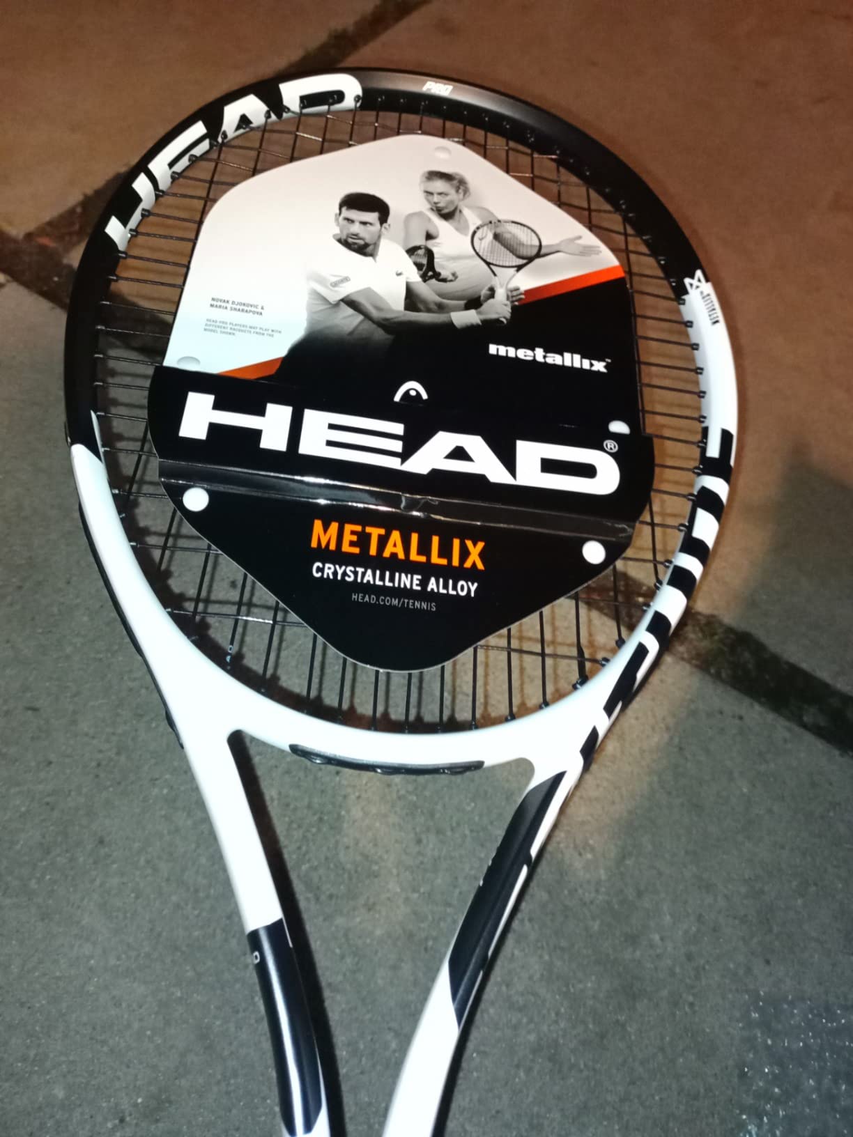 Head Metallix Attitude Pro White Tennis Racket - Pre-Strung Adult Tennis Racquet for Control and Maneuverability customer photo 1