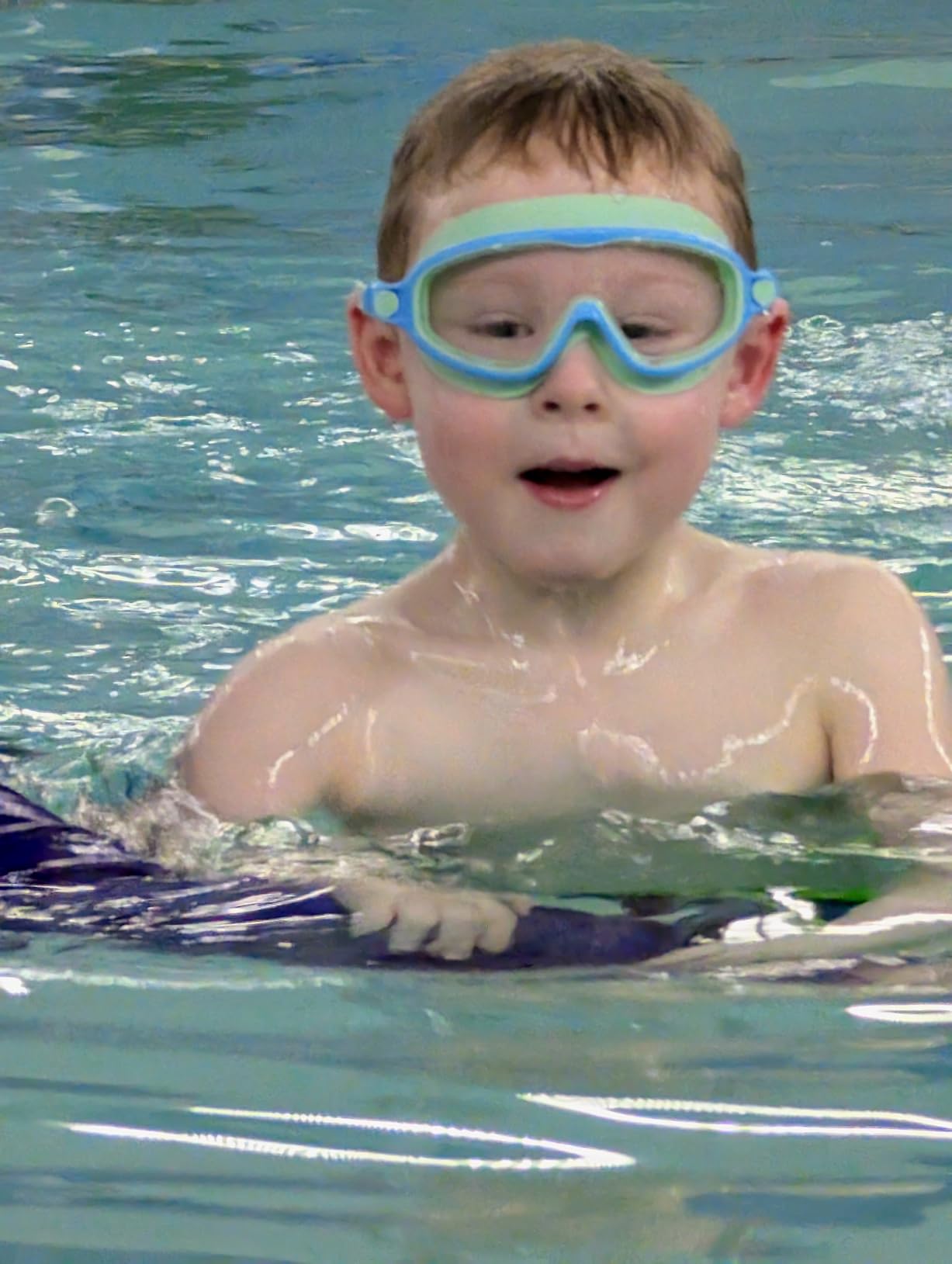 Seago Swim Goggles 2 Pack Anti-Fog Anti-UV Wide View Swimming Goggles for Kids 3-14 customer photo 1
