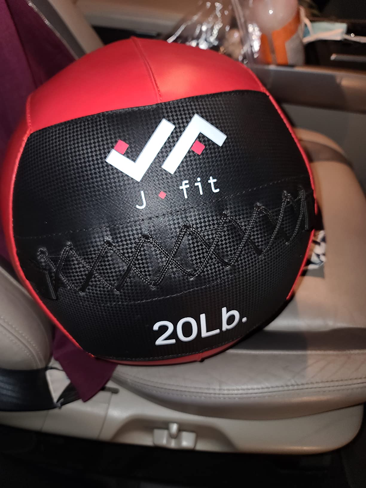 Wall Ball - Premium Soft Weighted Exercise Ball for Strength, Conditioning, Gym & Home Workouts, 4-30 LB customer photo 2