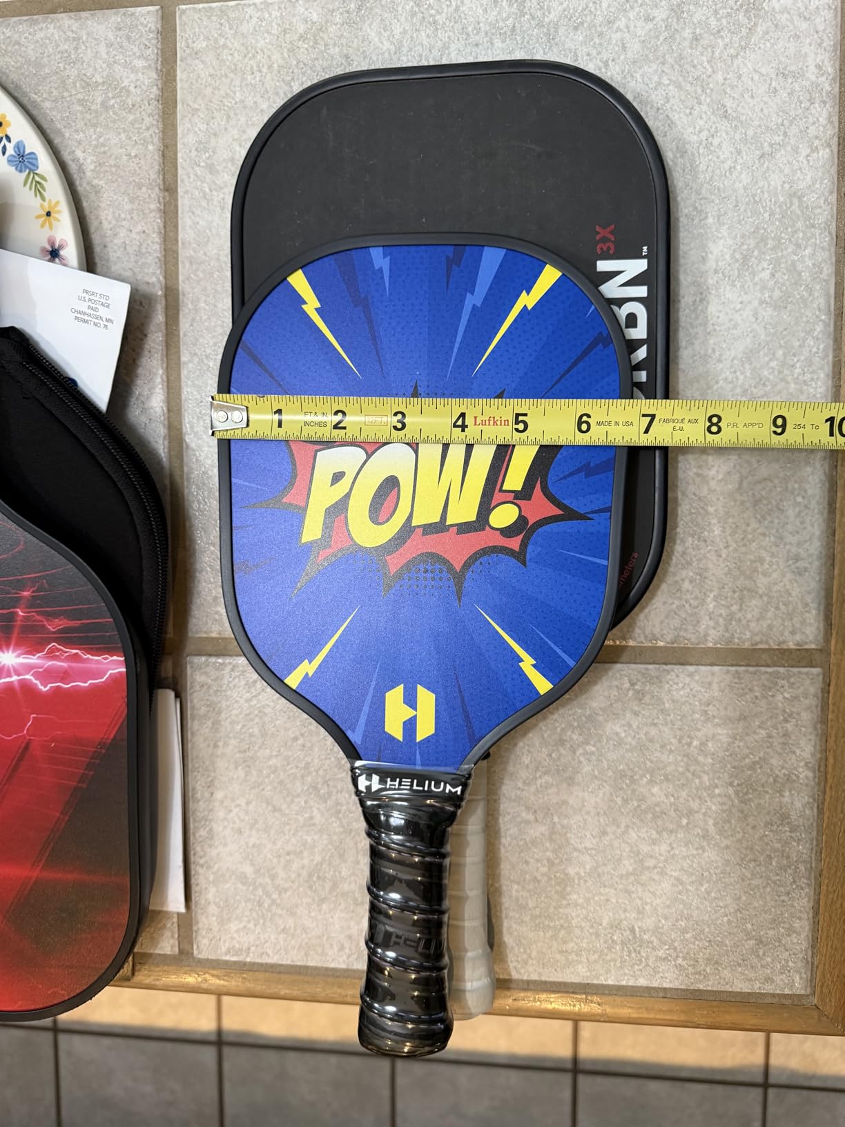 Helium Pickleball Paddle for Kids - Child Size Paddle for Children 12 and Under, Lightweight Honeycomb Core, Graphite Strike Face, Pickleball Paddle & Drawstring Bag - POW! customer photo 2