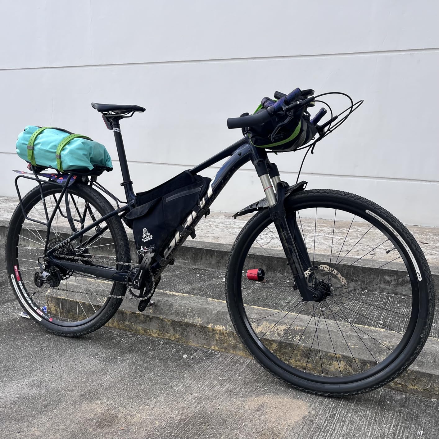 Rhinowalk 2PC Bike Handlebar Bag Set Waterproof Bicycle Front Tube Bag Large Capacity Storage Bag Shoulder Bag customer photo 1