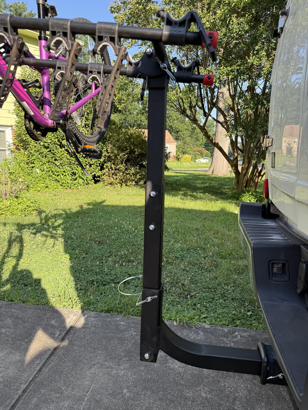 Retrospec Lenox 2-5 Bike Rack Hitch for Car, Truck, SUV - 2in Hitch Mount with Foldable Steel Frame, Anti-Rattle Adapter & Tie Down Straps customer photo 1