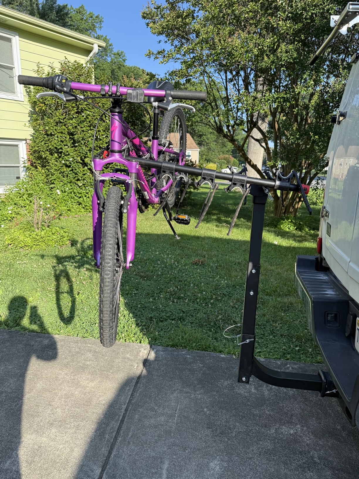Retrospec Lenox 2-5 Bike Rack Hitch for Car, Truck, SUV - 2in Hitch Mount with Foldable Steel Frame, Anti-Rattle Adapter & Tie Down Straps customer photo 2