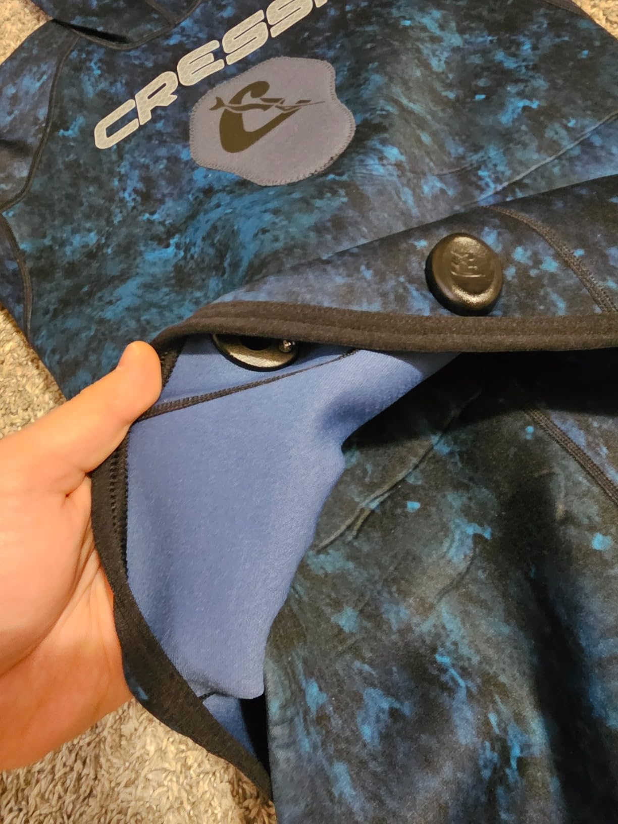 Cressi Spearfishing and Freediving Two-Piece Wetsuit with Loading Chest Pad, Knee Protection, Anatomical Design - Tokugawa: Designed in Italy customer photo 2