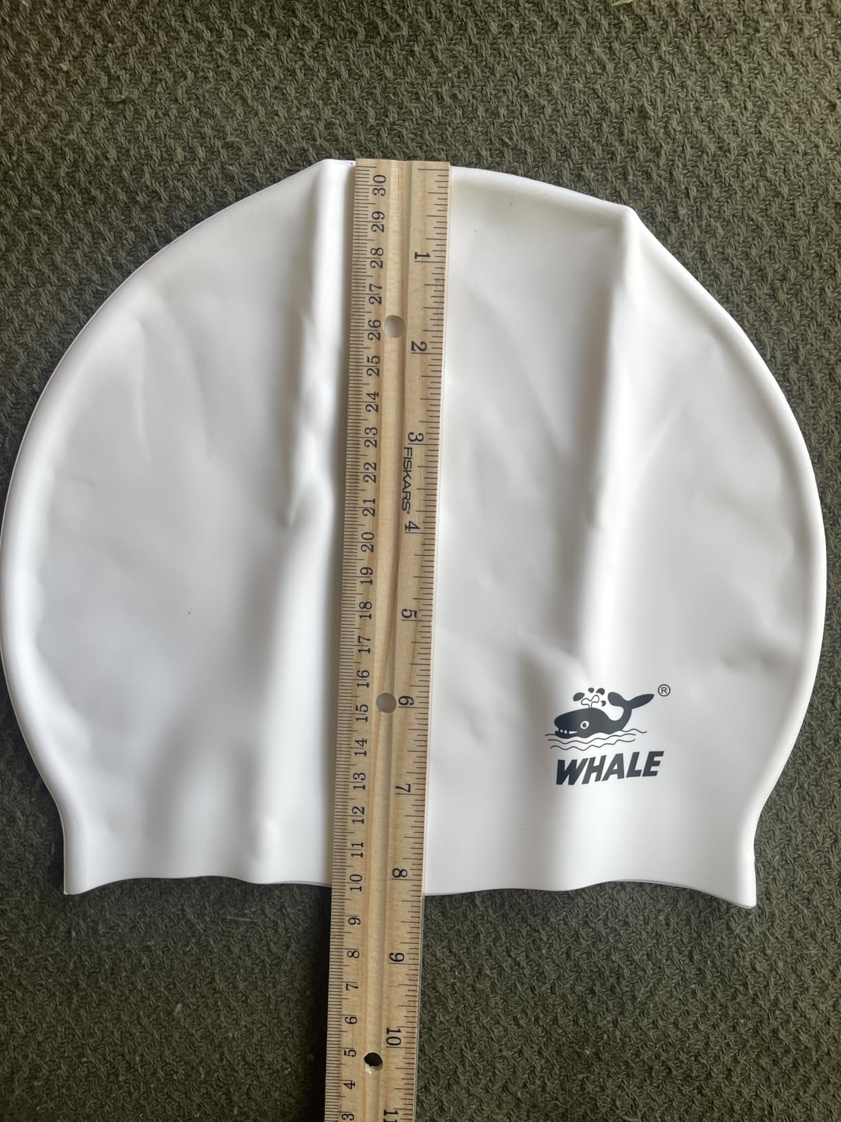 WHALE Extra Large Swim Cap for Women Men, Durable Silicone Swimming Hat with Ear Protection, Unisex Adults Bath Swimming Caps for Long Thick Curly Hair & Dreadlocks Braids Weaves Afro Hair customer photo 2