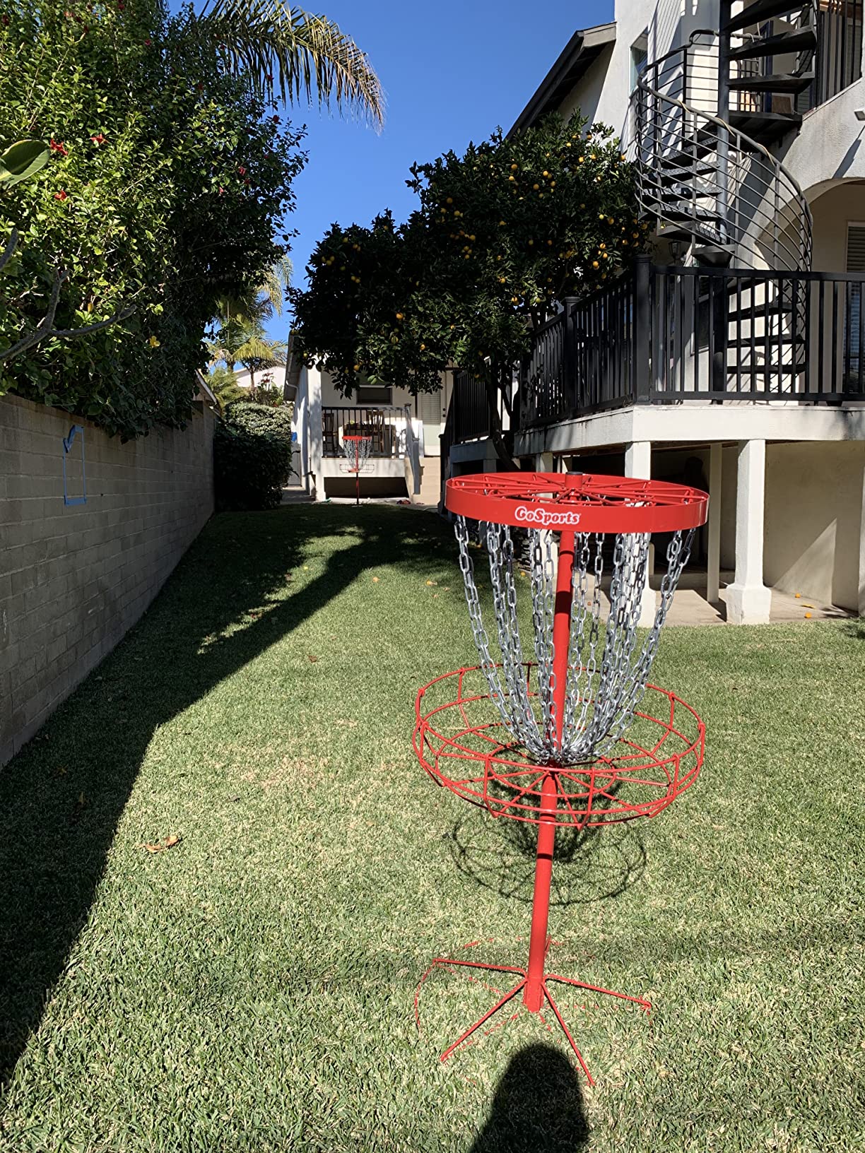 GoSports Regulation Disc Golf Basket - 24 Chain Portable Disc Golf Target customer photo 2