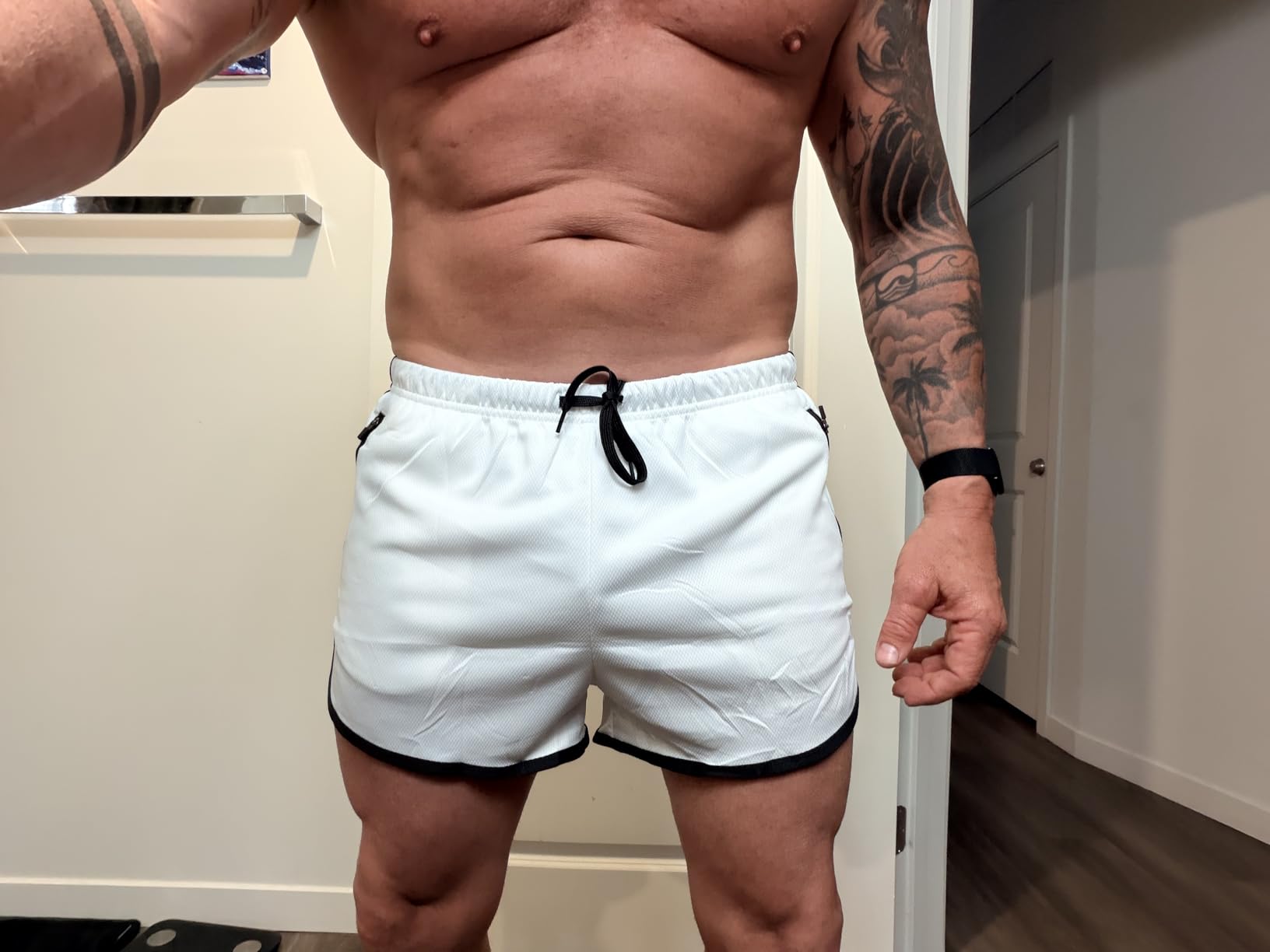 G Gradual Men's Running Shorts 3 Inch Quick Dry Gym Athletic Jogging Shorts with Zipper Pockets customer photo 1