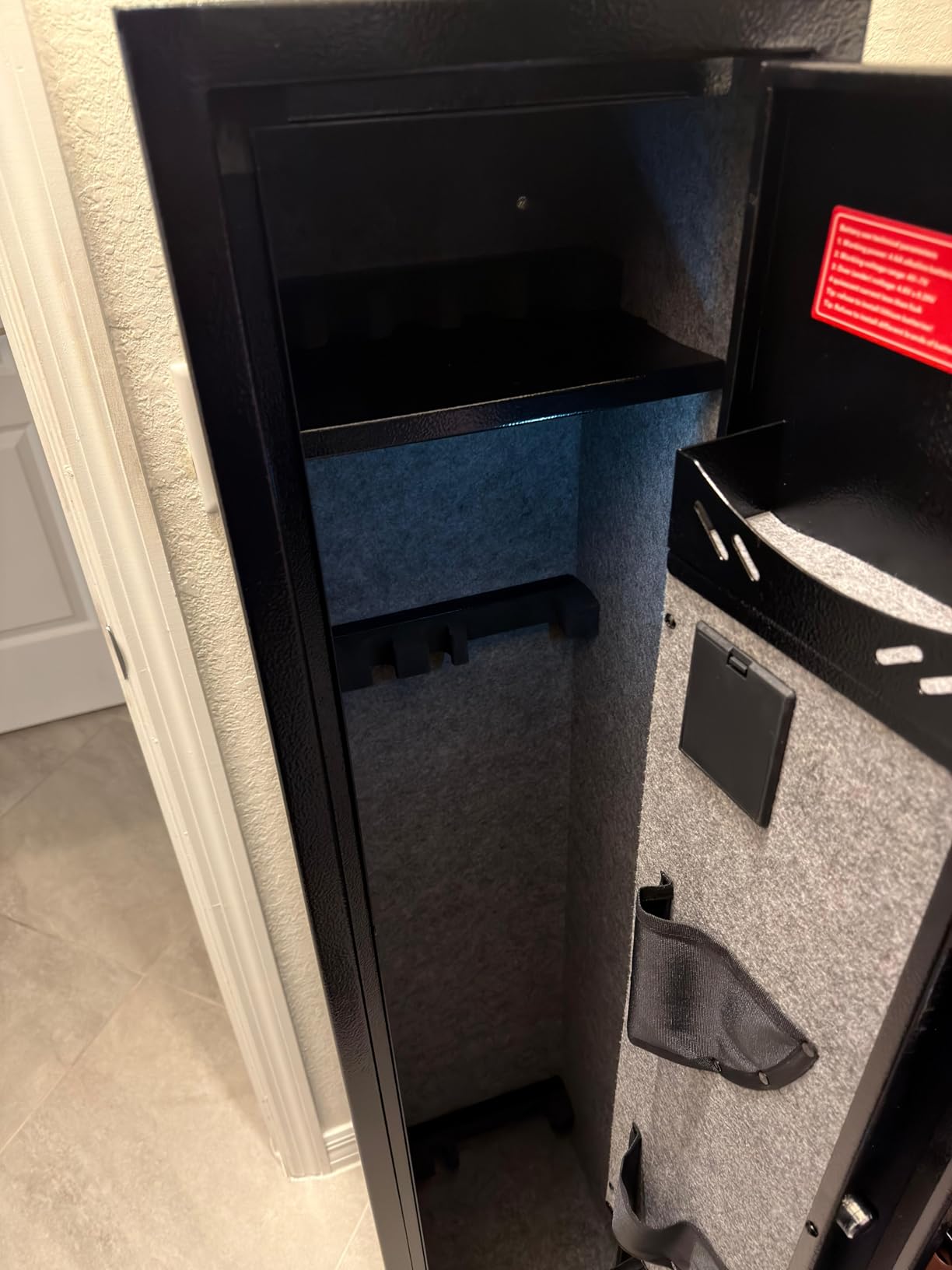 Kaer Gun Safe,Rifle Safe,4-5 Biometric Long Gun Safes for Rifles and Pistols,Gun Cabinet for Rifles and Shotguns with Fingerprint/Digital Keypad/Removable Shelf for Home,Garage,Office customer photo 2