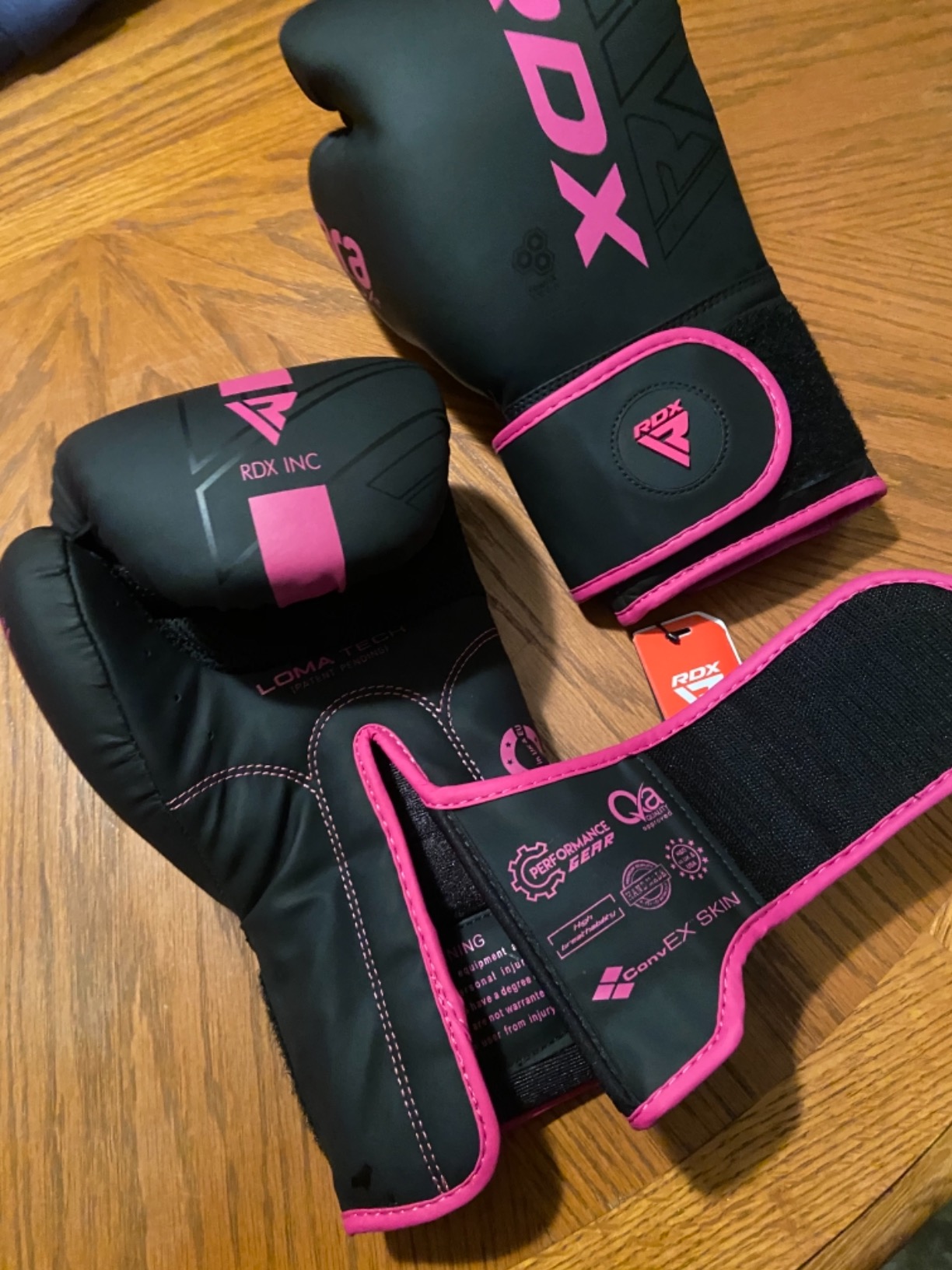 RDX Women Boxing Gloves, Pro Training Sparring, Maya Hide Leather, Muay Thai MMA Kickboxing, Adult, Heavy Punching Bag Focus Mitts Pads Workout, Ventilated Palm, Multi Layered, 8 10 12 14 16 Oz customer photo 2