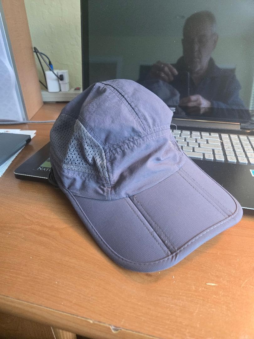 GADIEMKENSD Mens Folding Outdoor Hat Long Brim UPF 50+ Sun Protection customer photo 1