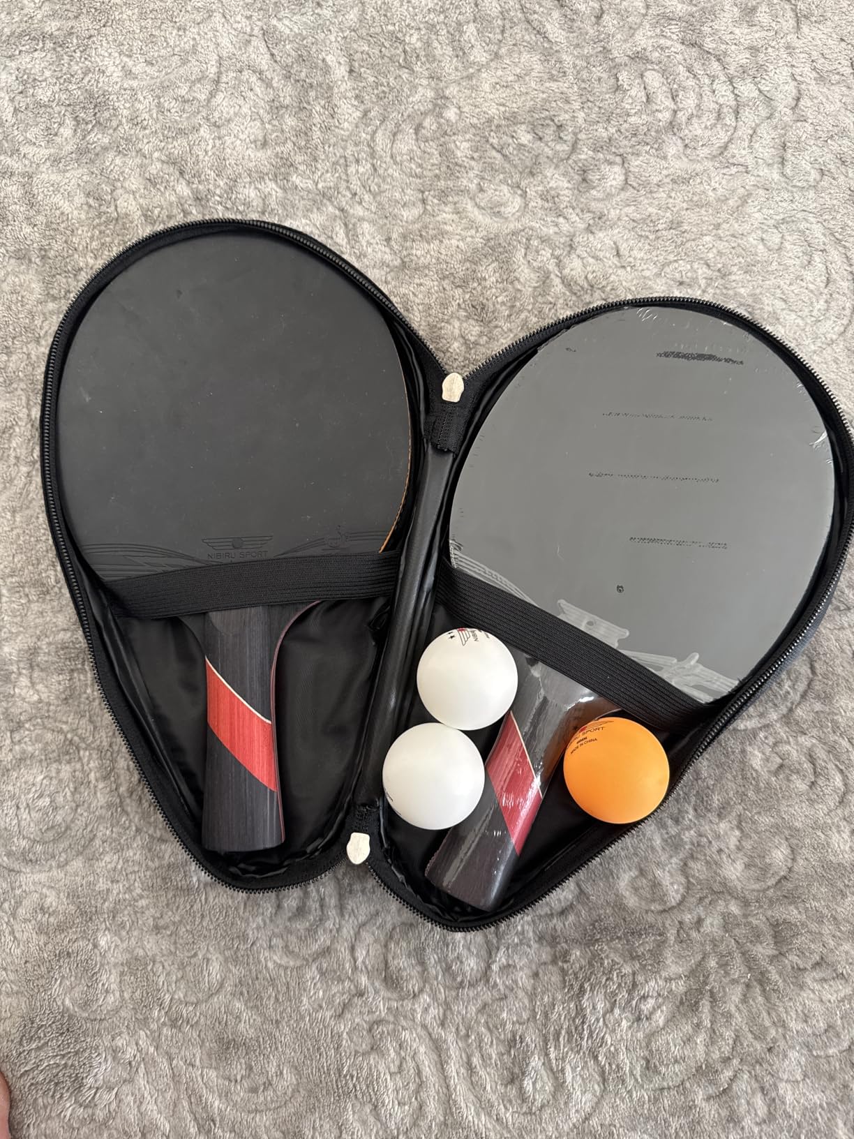 NIBIRU SPORT Professional Ping Pong Paddle Sets, 2 Paddle or 4 Paddle Table Tennis Set with Tournament Quality Balls and Carry Bag/Storage Case customer photo 1