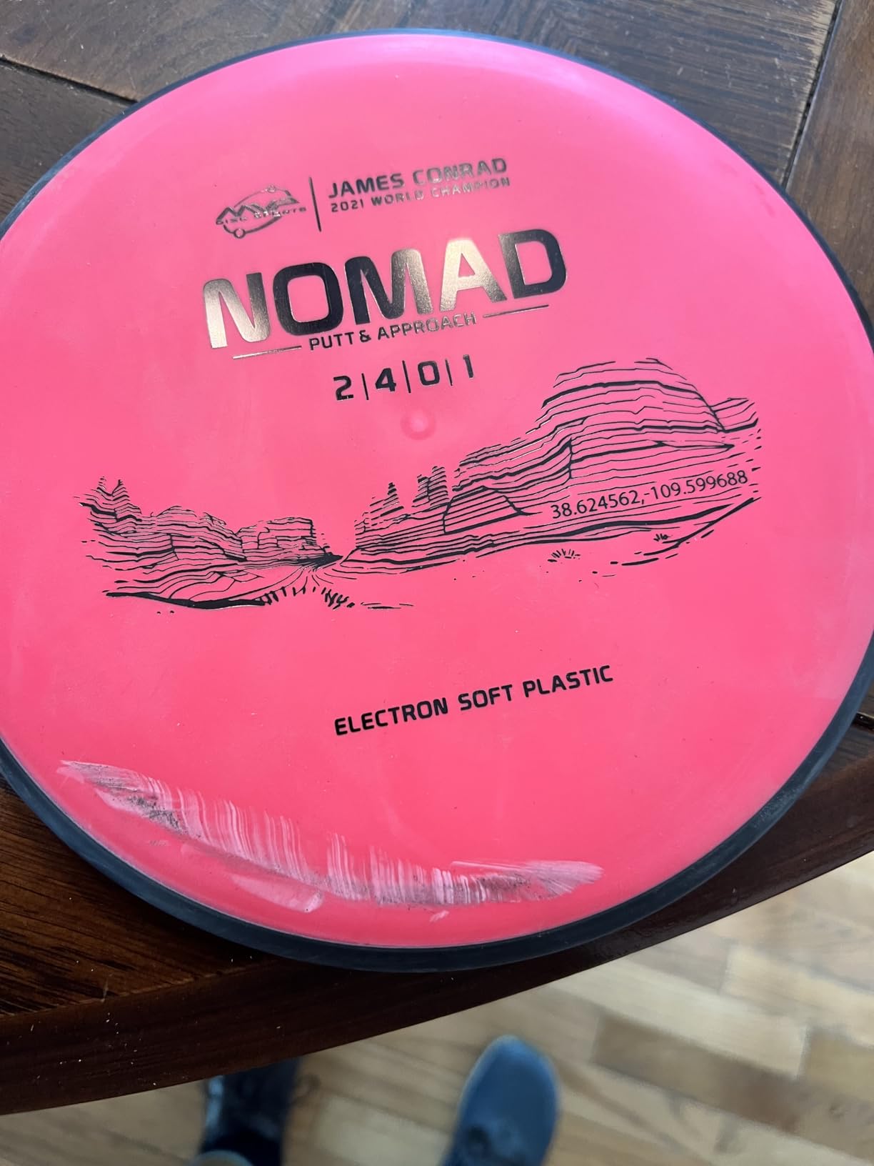 MVP Disc Sports Electron Nomad James Conrad Edition Disc Golf Putter (Choose Your Firmness/Colors May Vary) customer photo 1
