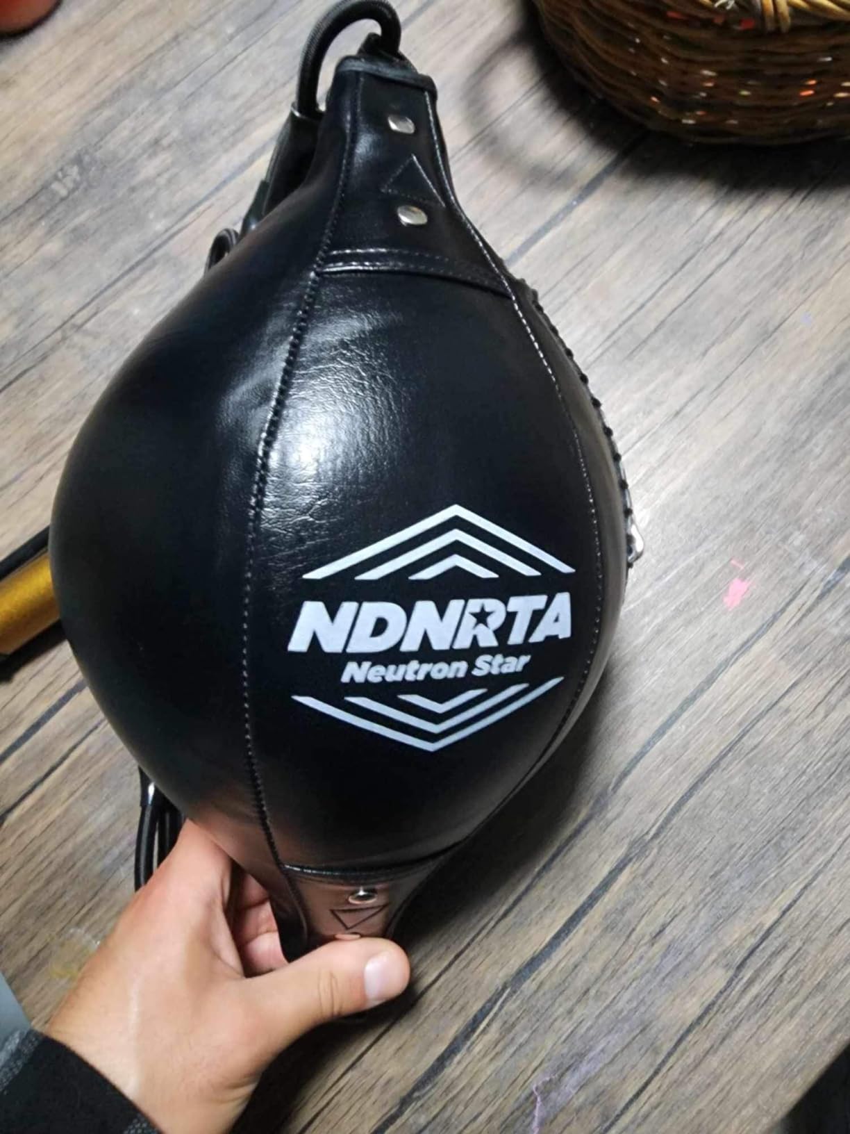 Double End Bag, (Classic Style Upgraded), Improve Reaction Speed, Boxing Equipment, Durable, Double End Punching Bags, Home Gym, Floor to Ceiling, for Boxing customer photo 1