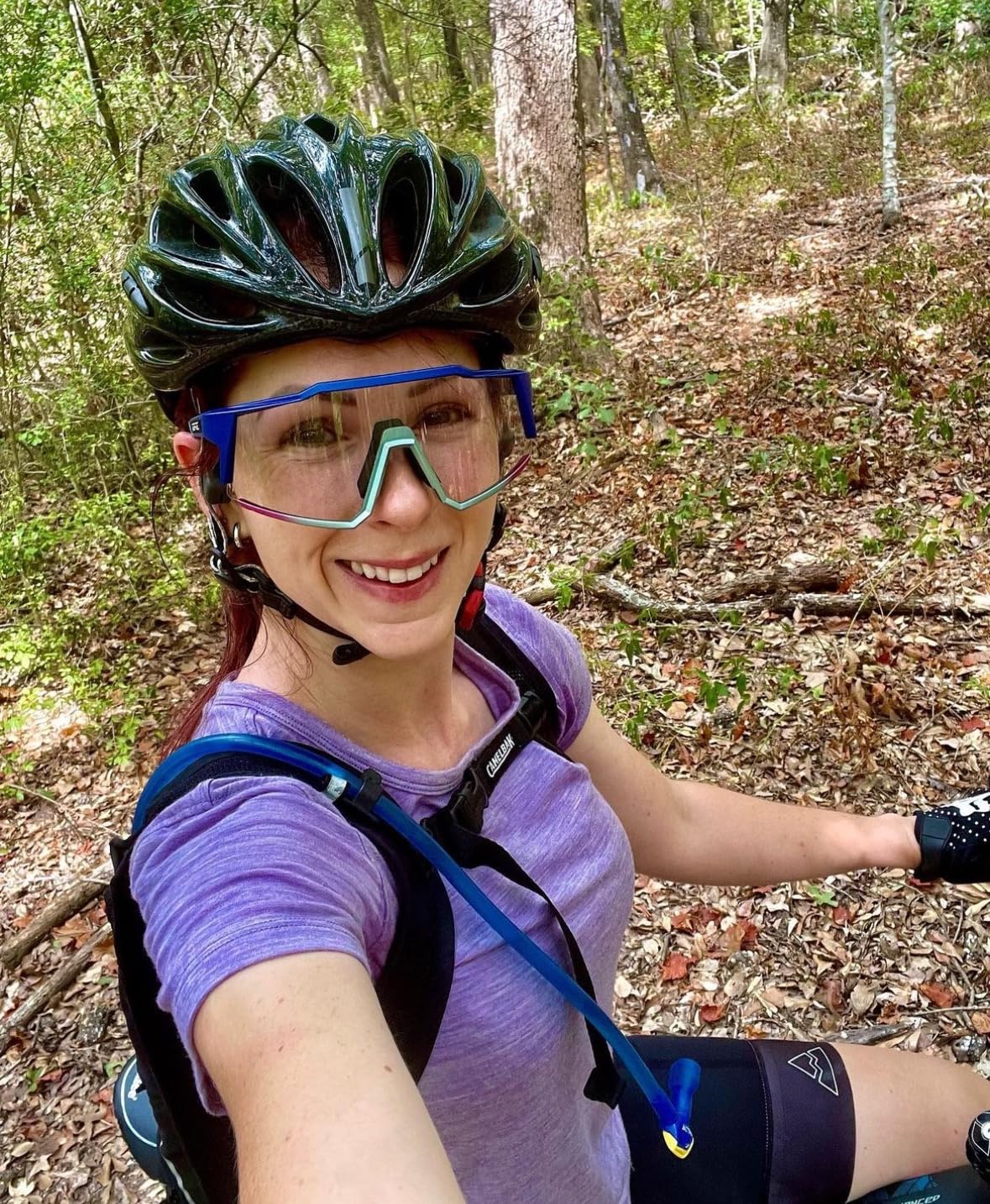 KAPVOE Photochromic Cycling Glasses MTB Clear Mountain Bike Transition Bicycle Sunglasses customer photo 2
