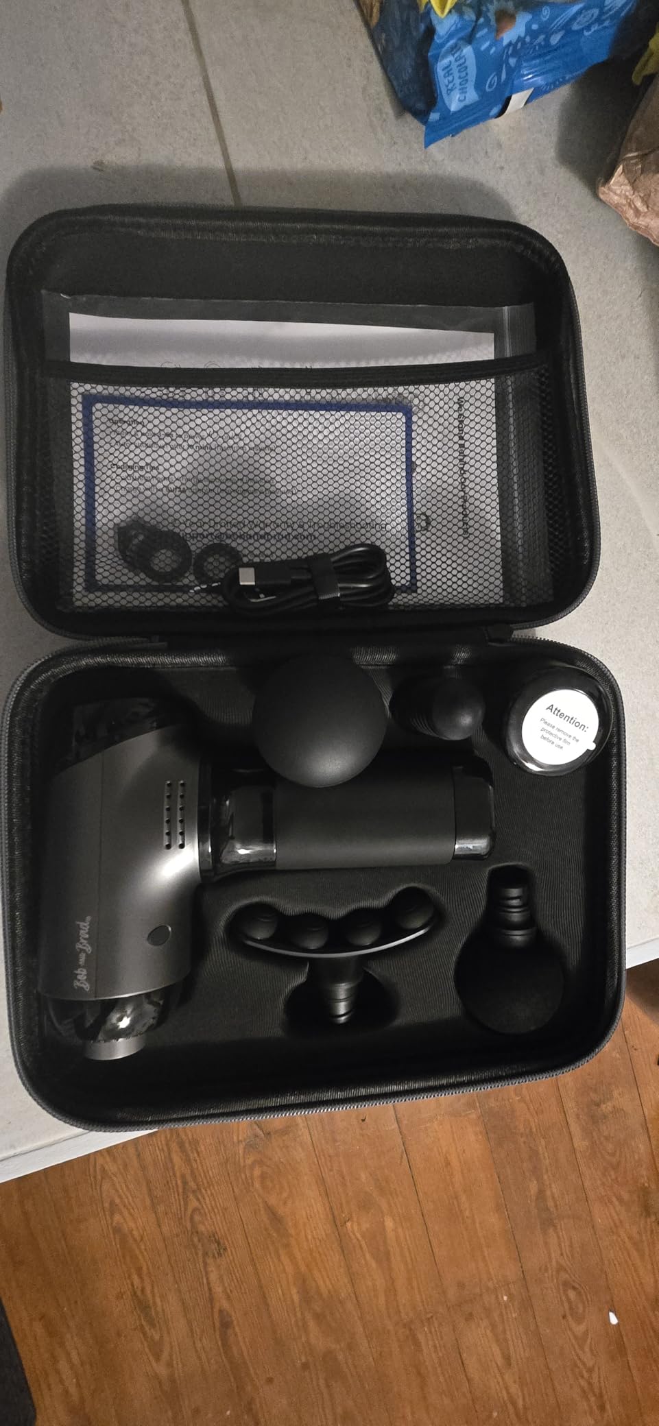 BOB AND BRAD T2 Massage Gun, Deep Tissue Percussion Muscle Massage Gun for Back and Neck, Upgraded 4000 mah Battery, HSA Handheld Electric Back Massager for Athletes Pain Relief FSA Eligible customer photo 1