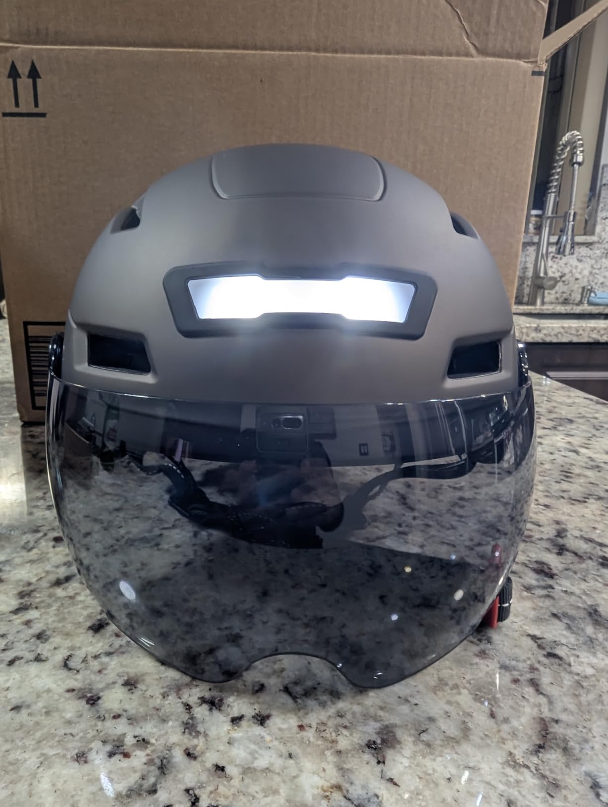 ILM Adult Bike Helmet with USB Rechargeable LED Front and Back Light Mountain & Road Bicycle Helmets customer photo 2