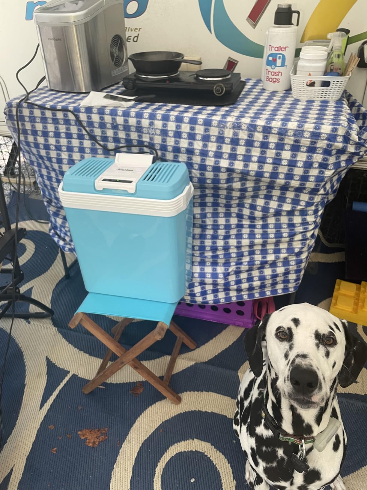 Ivation Electric Cooler & Warmer with Handle | 24 L Portable Thermoelectric Fridge for Vehicles & Trucks | 110V AC Home Power Cord & 12V Car Adapter for Camping, Travel & Picnics customer photo 1