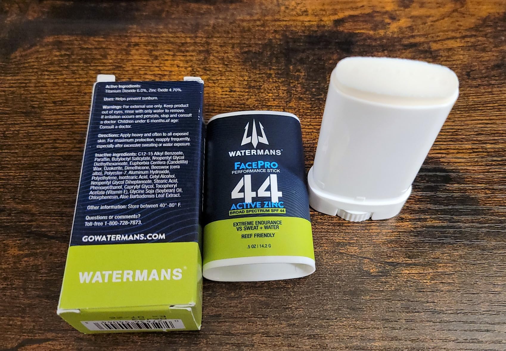 Watermans FacePro SPF 44 Mineral Zinc Oxide Stick for Face - Reef-Safe, Broad Spectrum UVA/UVB Protection, Travel-Friendly Sun Care customer photo 1