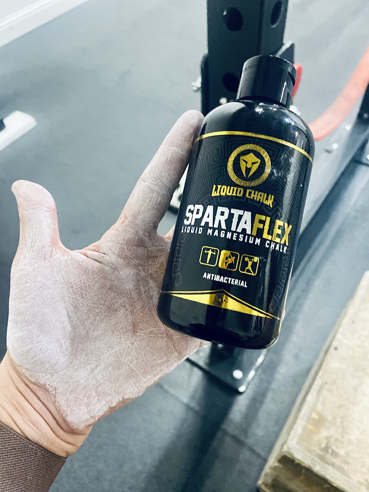 SpartaFlex 250ml Pro Liquid Chalk for Weightlifting Chalk, Rock Climbing, Gymnastics, Lifting Chalk, Hand Chalk for Weight Lifting, Gym Chalk for Powerlifting, Liquid Grip Liquid Chalk Climbing customer photo 1