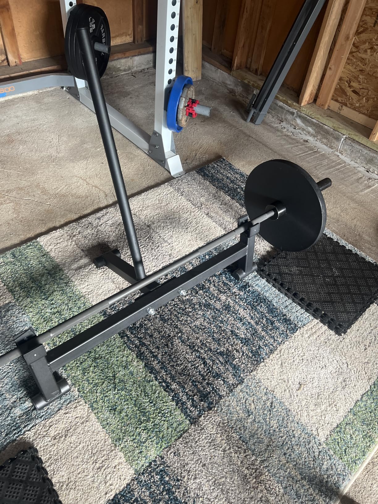 Titan Fitness Full Deadlift Barbell Jack Stand, 2000 LB Capacity, Elevated Lift for Easy Loading and Unloading Barbell Weight Plates, Weight Training, Deadlift Exercises, Powerlifting, Home Gym customer photo 1
